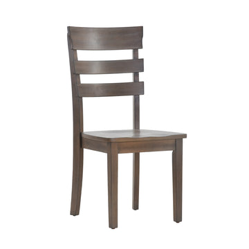 COLAMY Lattice Back Dining Chair with Slat Design