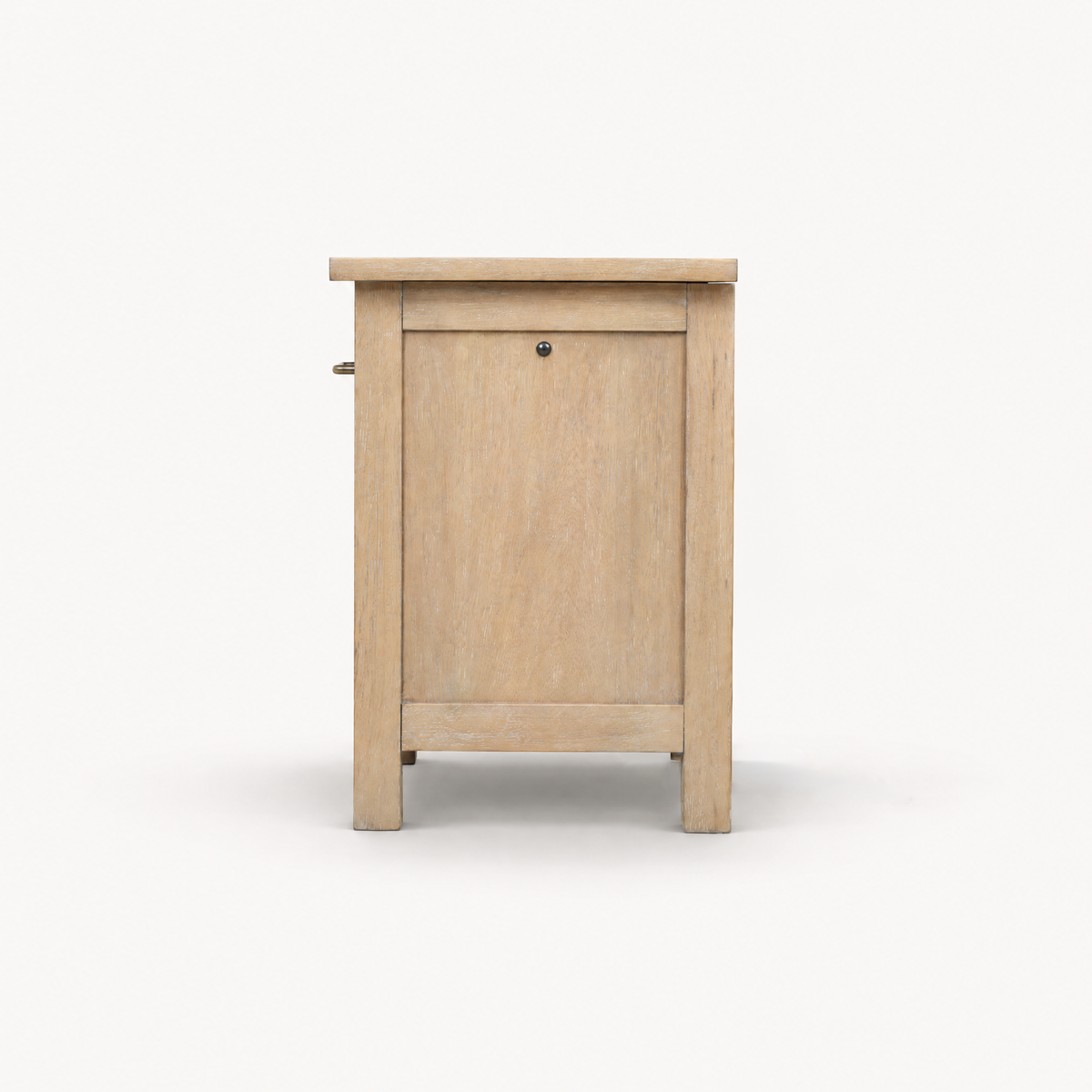 COLAMY HUSH Natural Oak Charging Nightstand with USB-C
