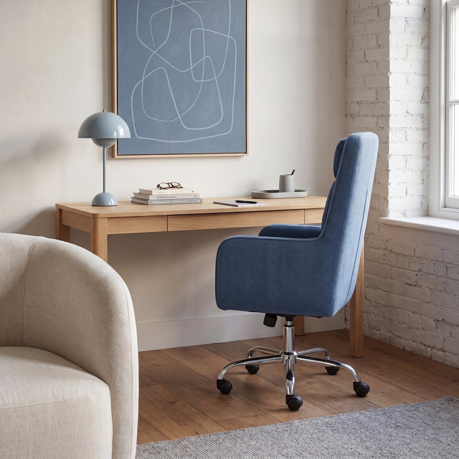 COLAMY COCOON High-Load Cloud Comfort Swivel Office Chair for Home & Beyond