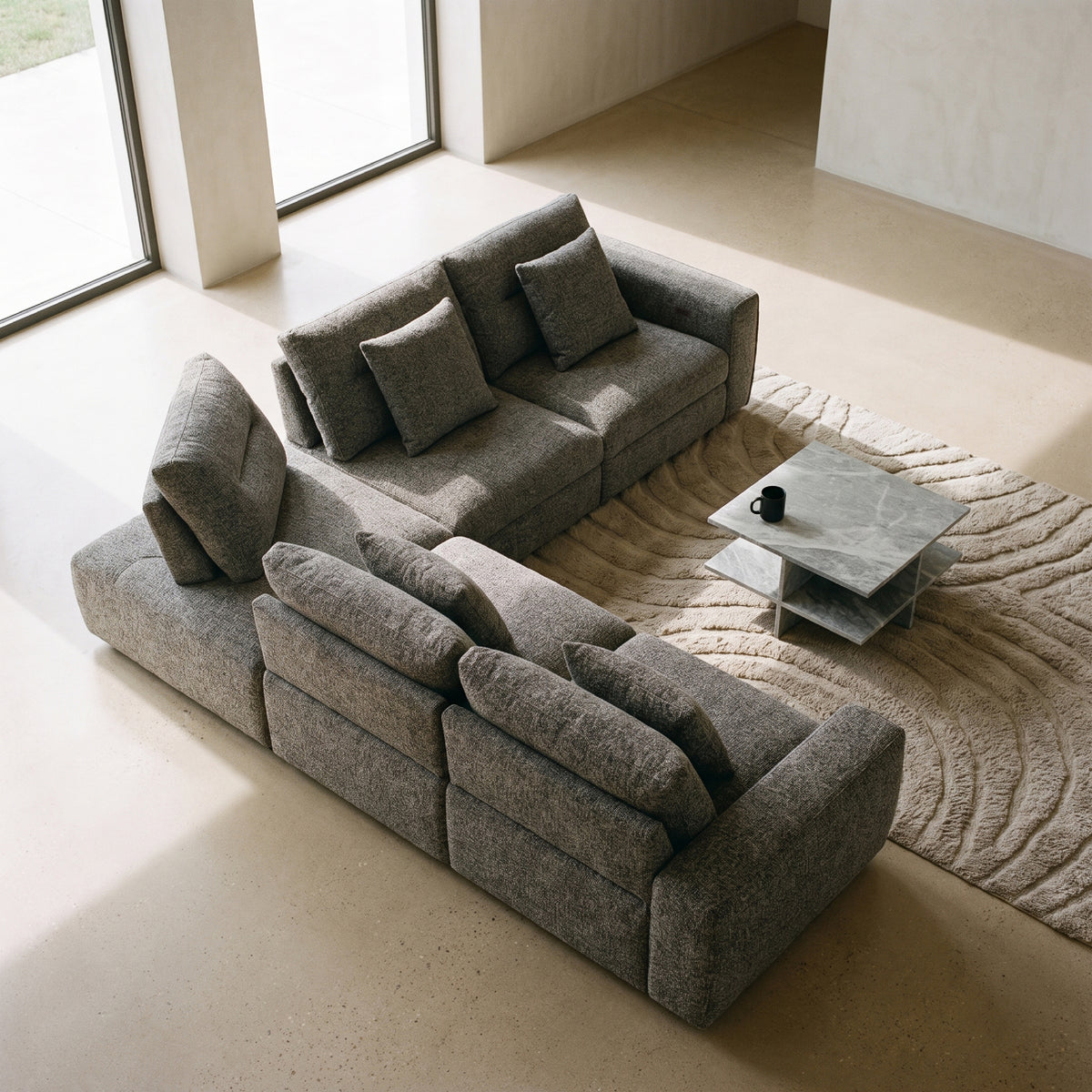 COLAMY AURA 5-Seat Modular Power Reclining Sofa