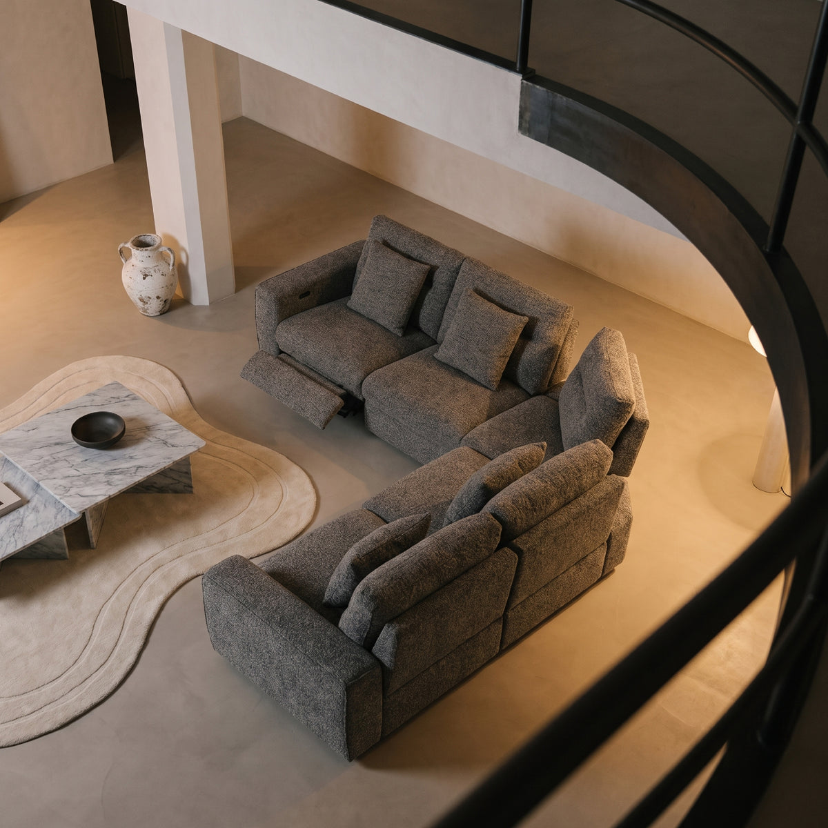 COLAMY AURA 5-Seat Modular Power Reclining Sofa