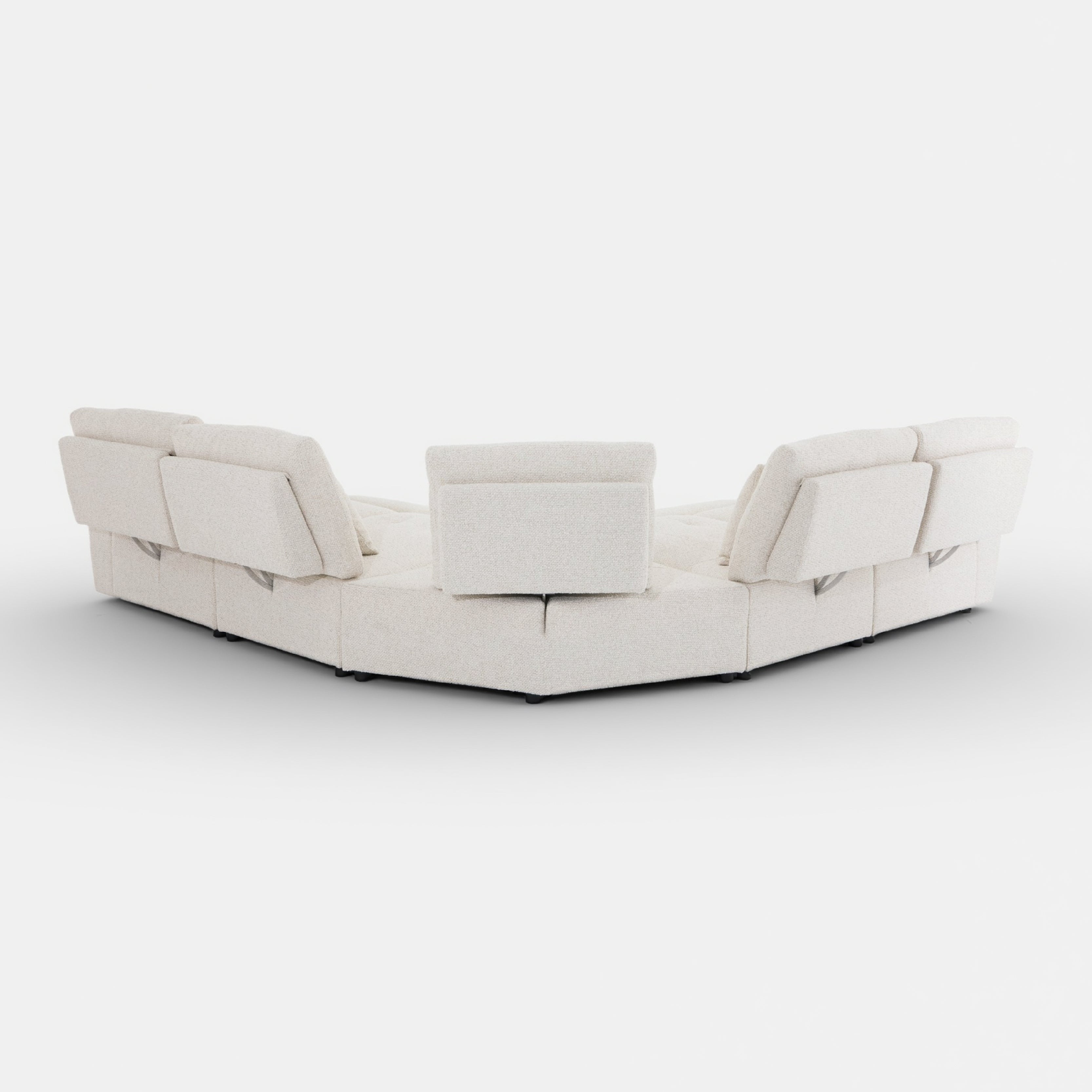 COLAMY AURA 5-Seat Modular Power Reclining Sofa