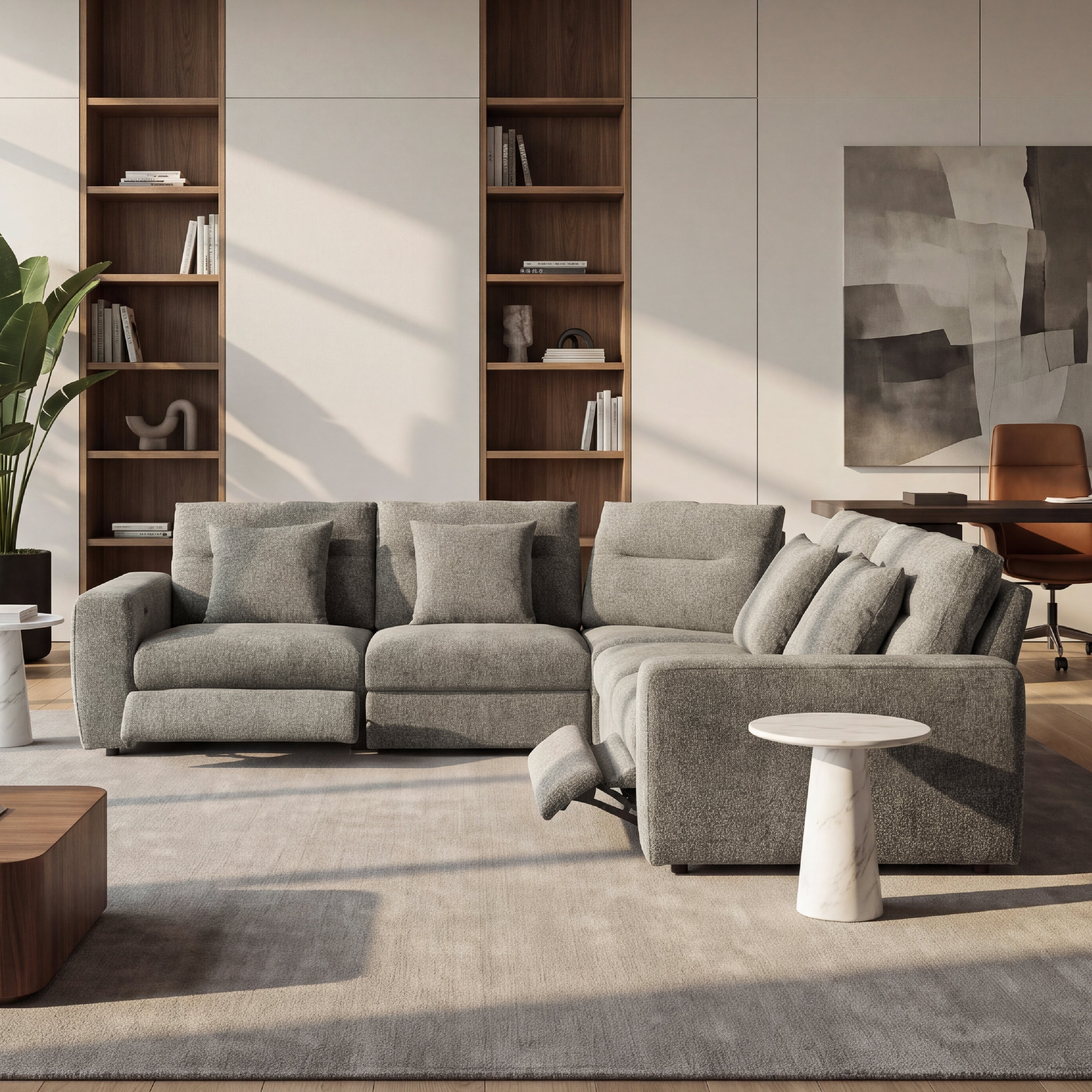 COLAMY AURA 5-Seat Modular Power Reclining Sofa