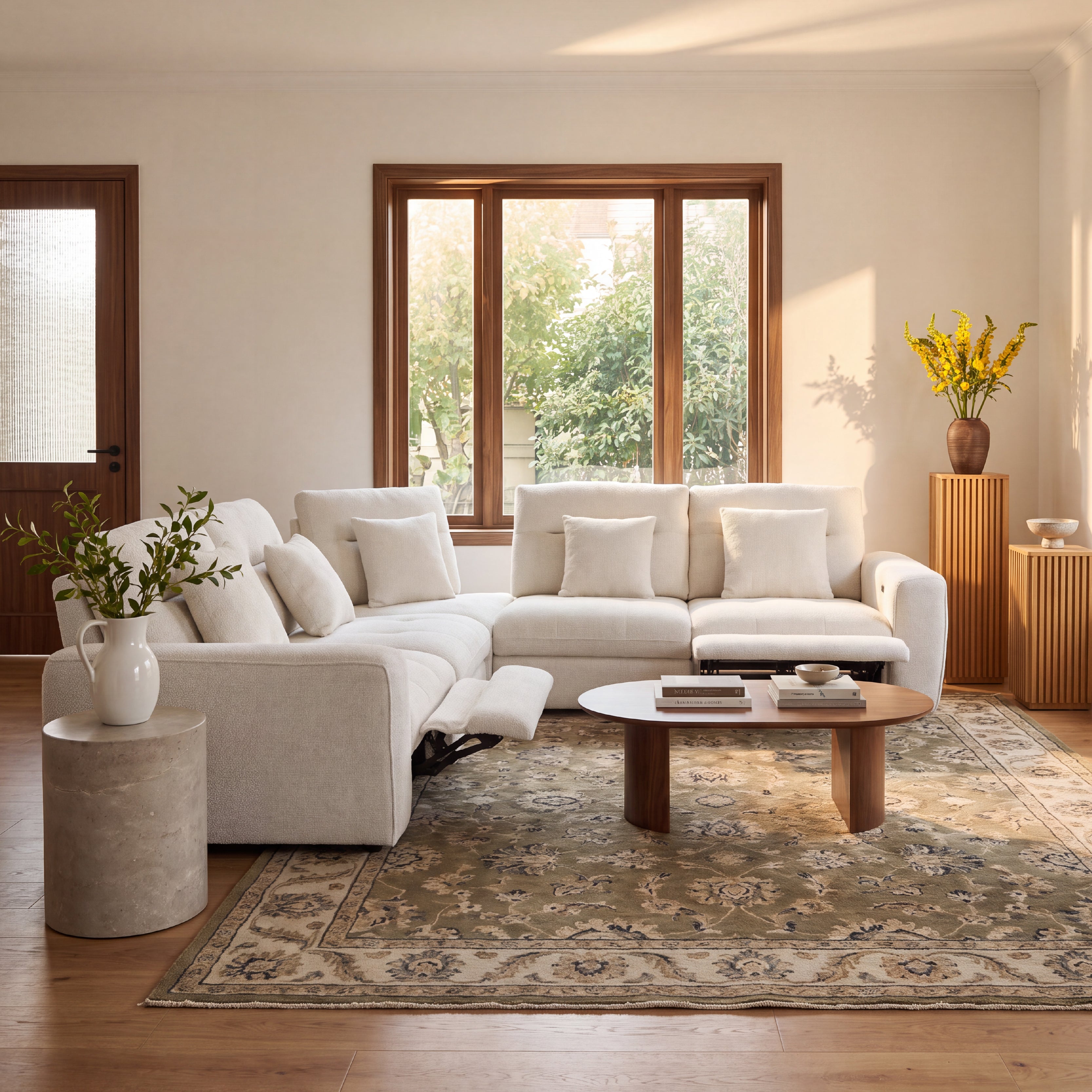 COLAMY AURA 5-Seat Modular Power Reclining Sofa