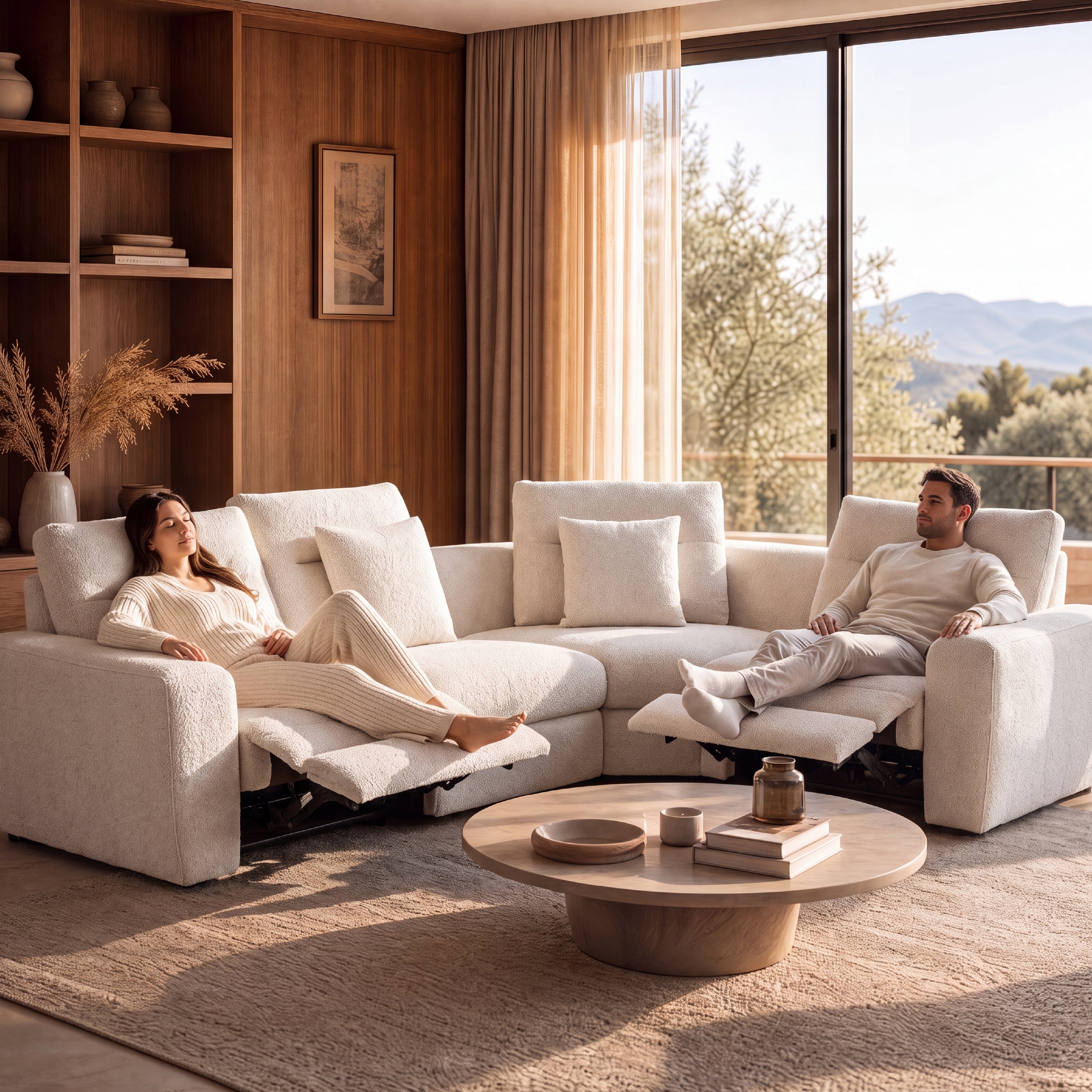 COLAMY AURA 5-Seat Modular Power Reclining Sofa