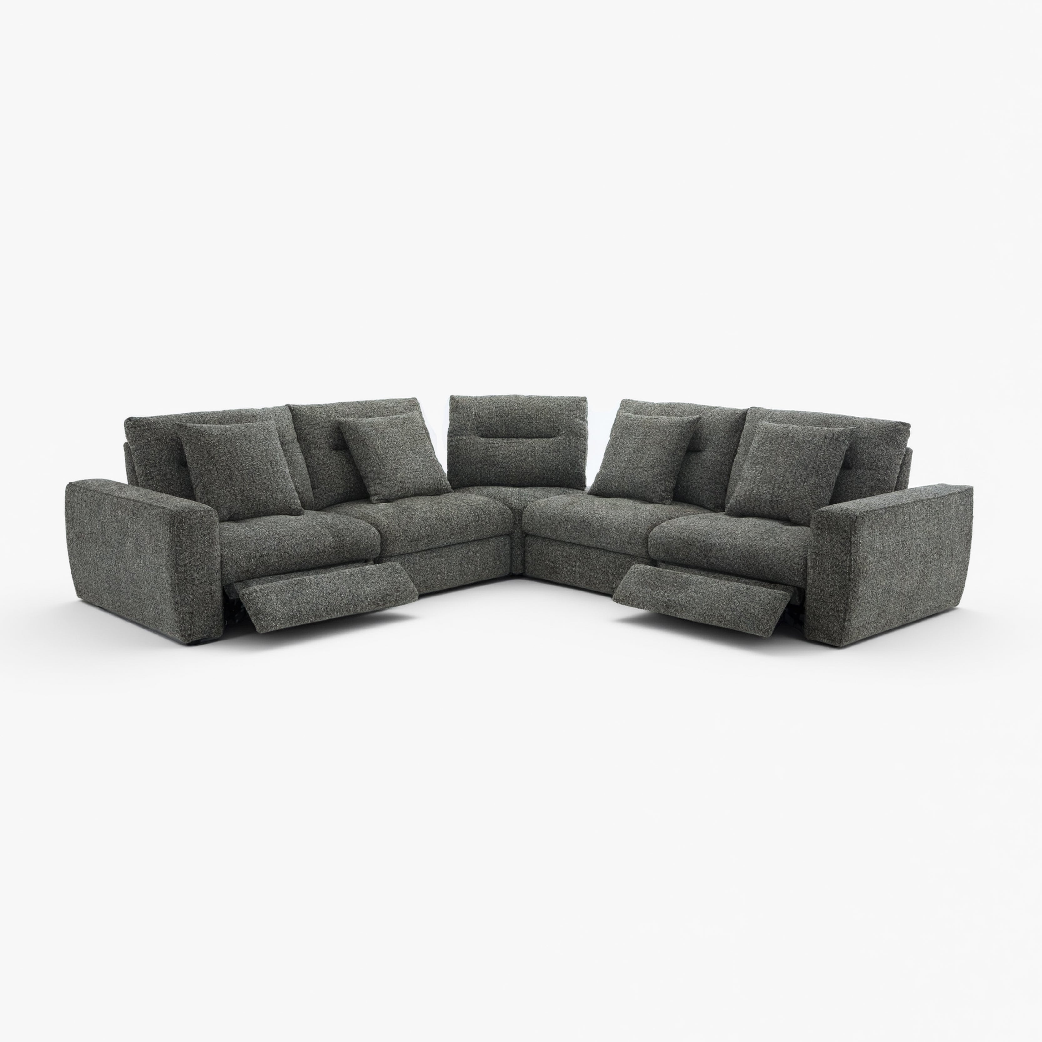 COLAMY AUREN 5-Seat Modular Power Reclining Sofa