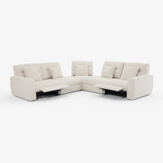 COLAMY AUREN 5-Seat Modular Power Reclining Sofa