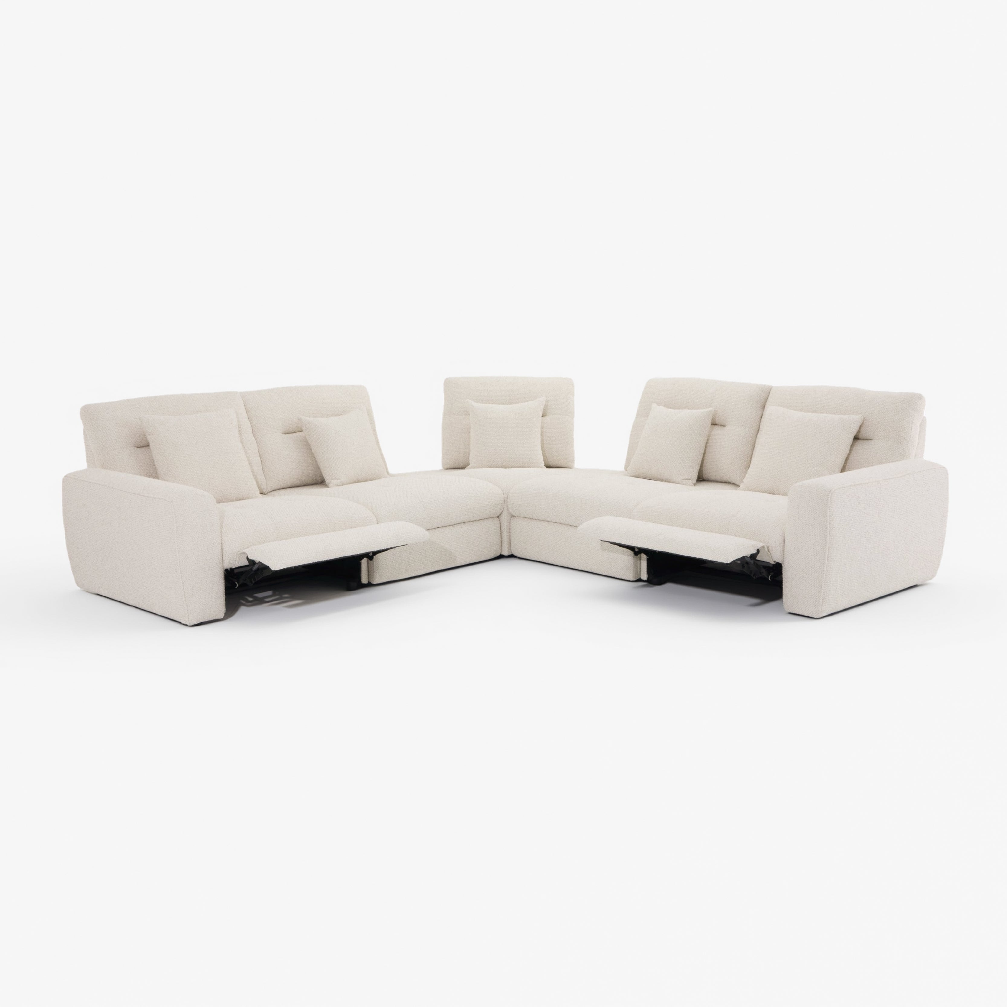 COLAMY AUREN 5-Seat Modular Power Reclining Sofa