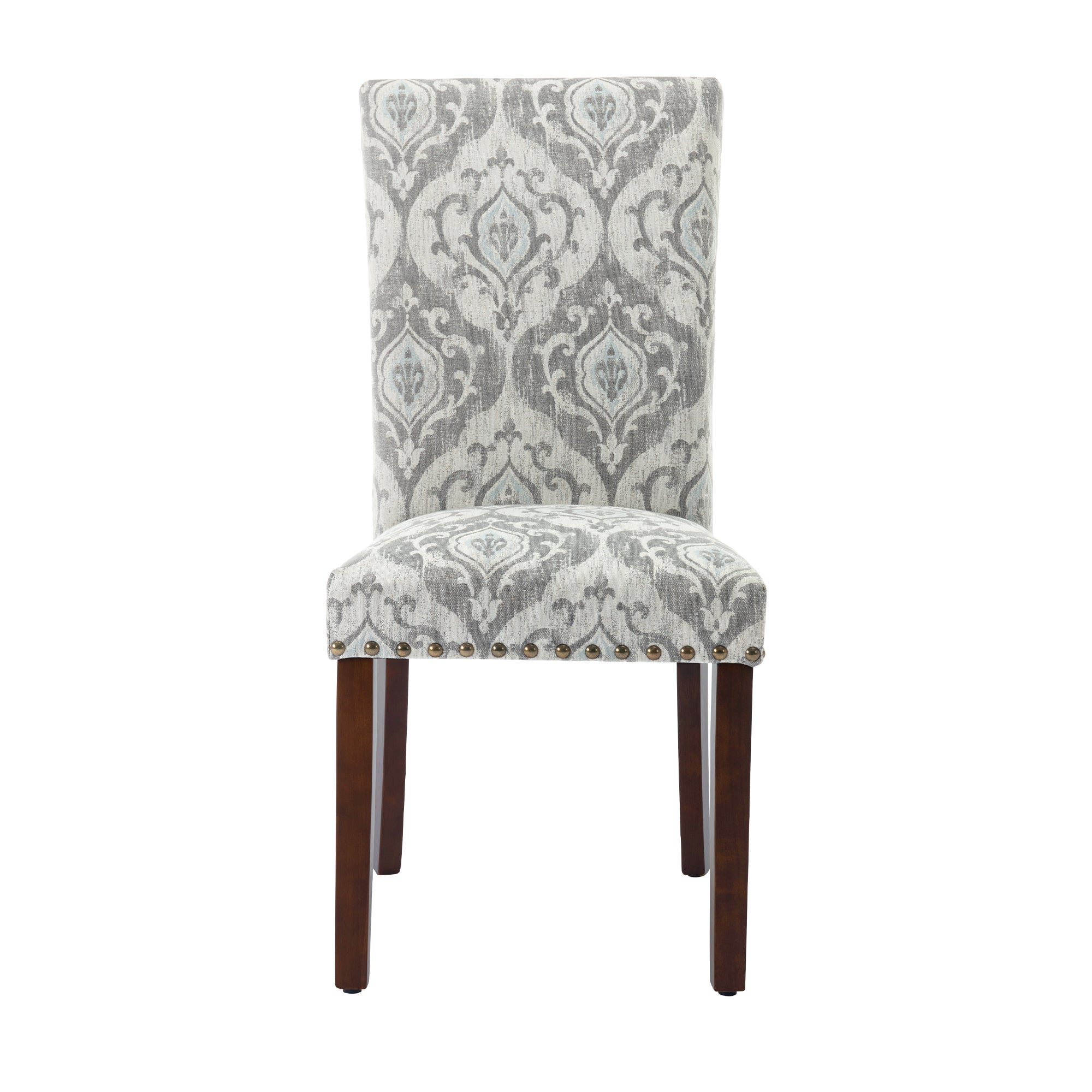 COLAMY Nailhead Trim Parsons Dining Chair