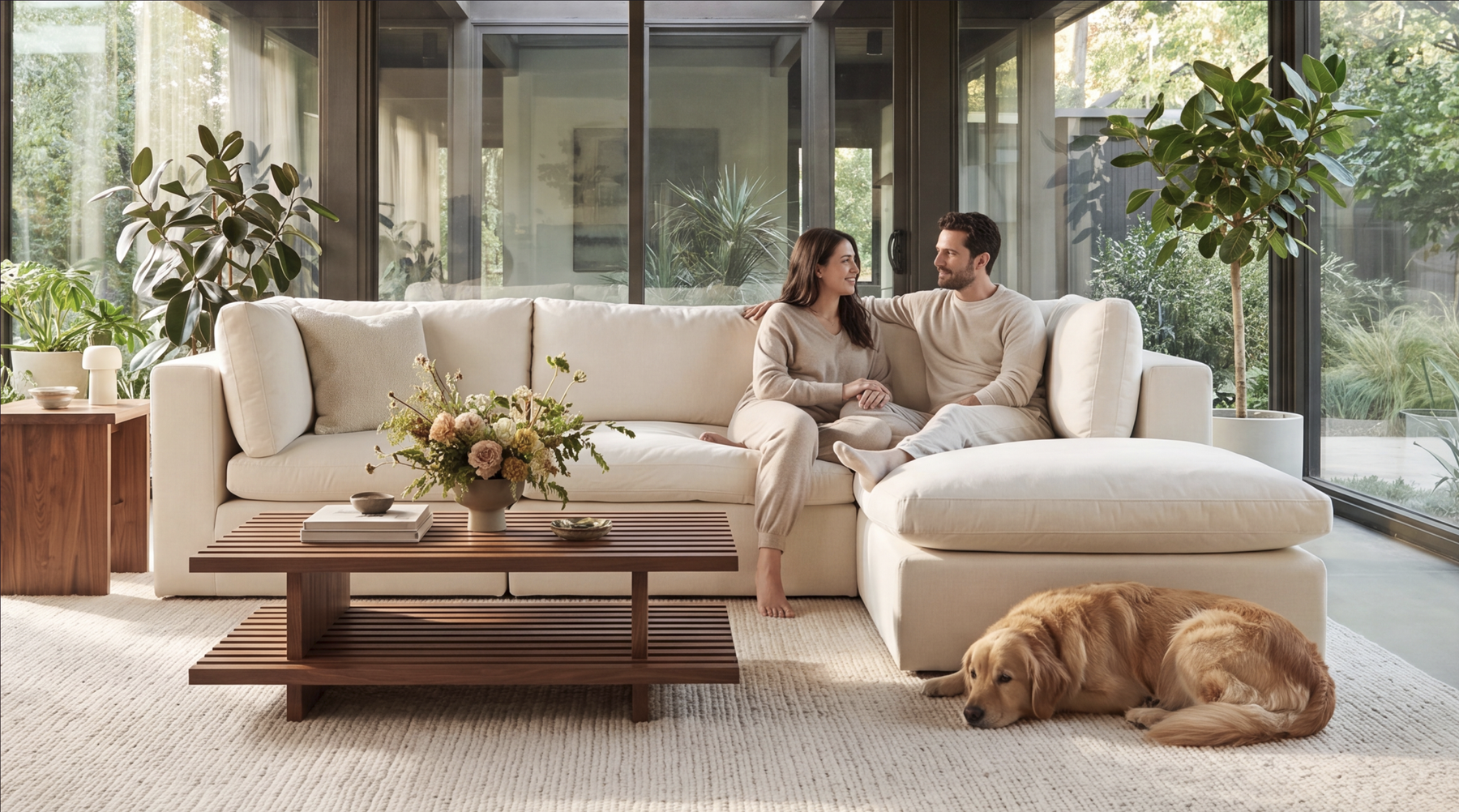 COLAMY AURA Soft Modern Living Cloud-Like Modular Sectional Sofa
