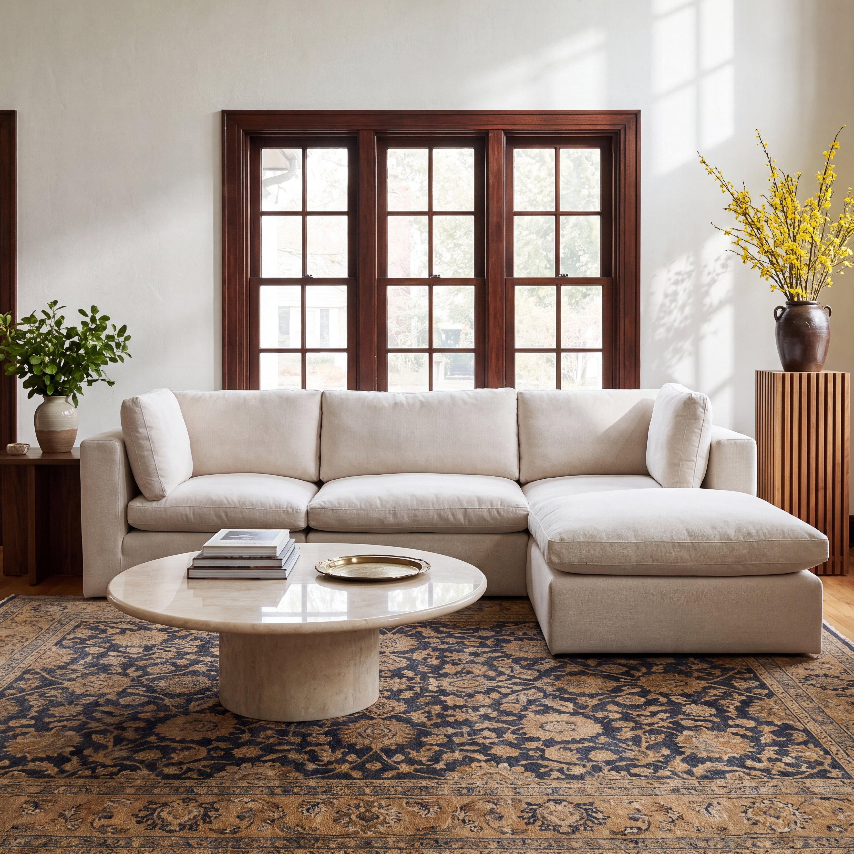 COLAMY AURA Soft Modern Living Cloud-Like Modular Sectional Sofa