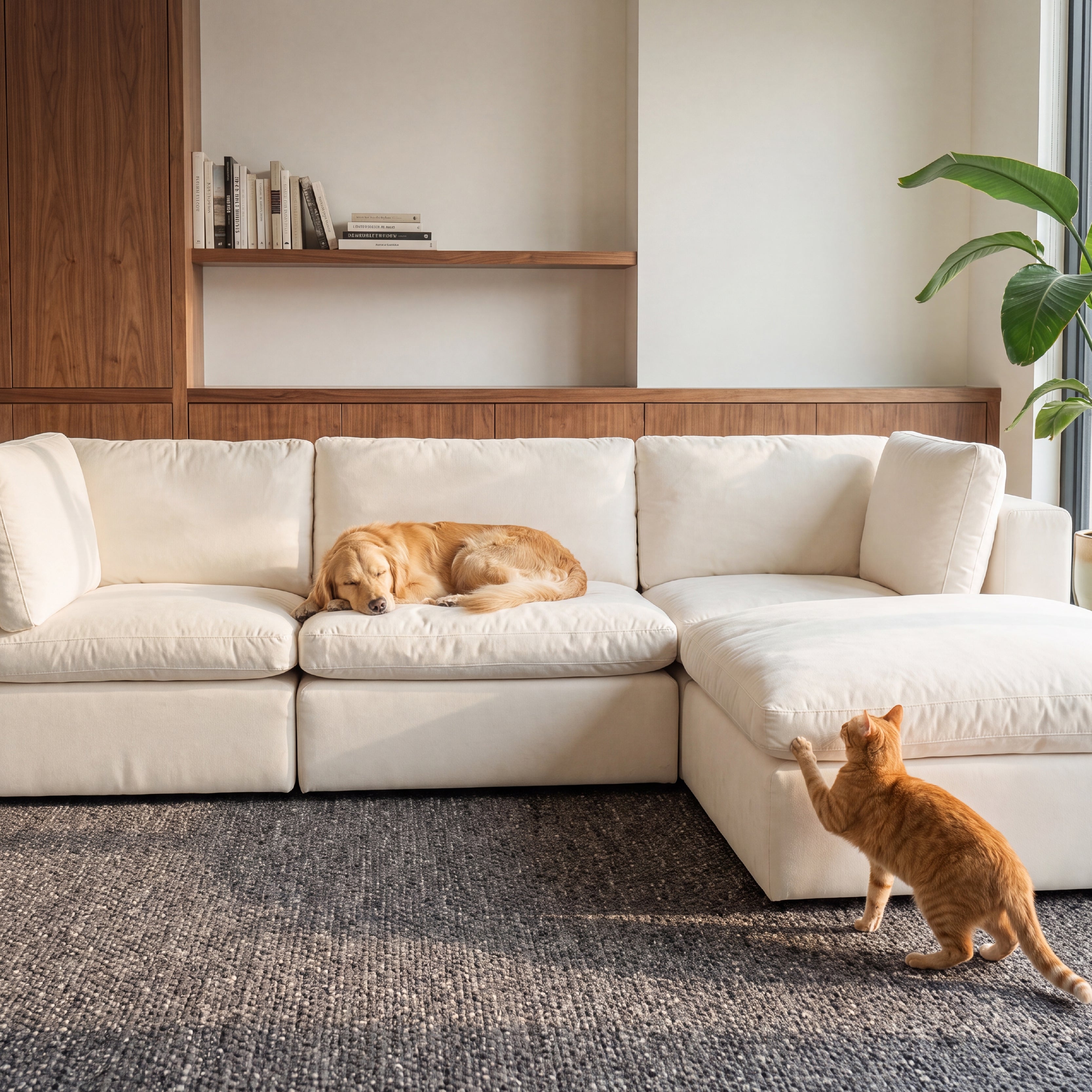 COLAMY AURA Soft Modern Living Cloud-Like Modular Sectional Sofa