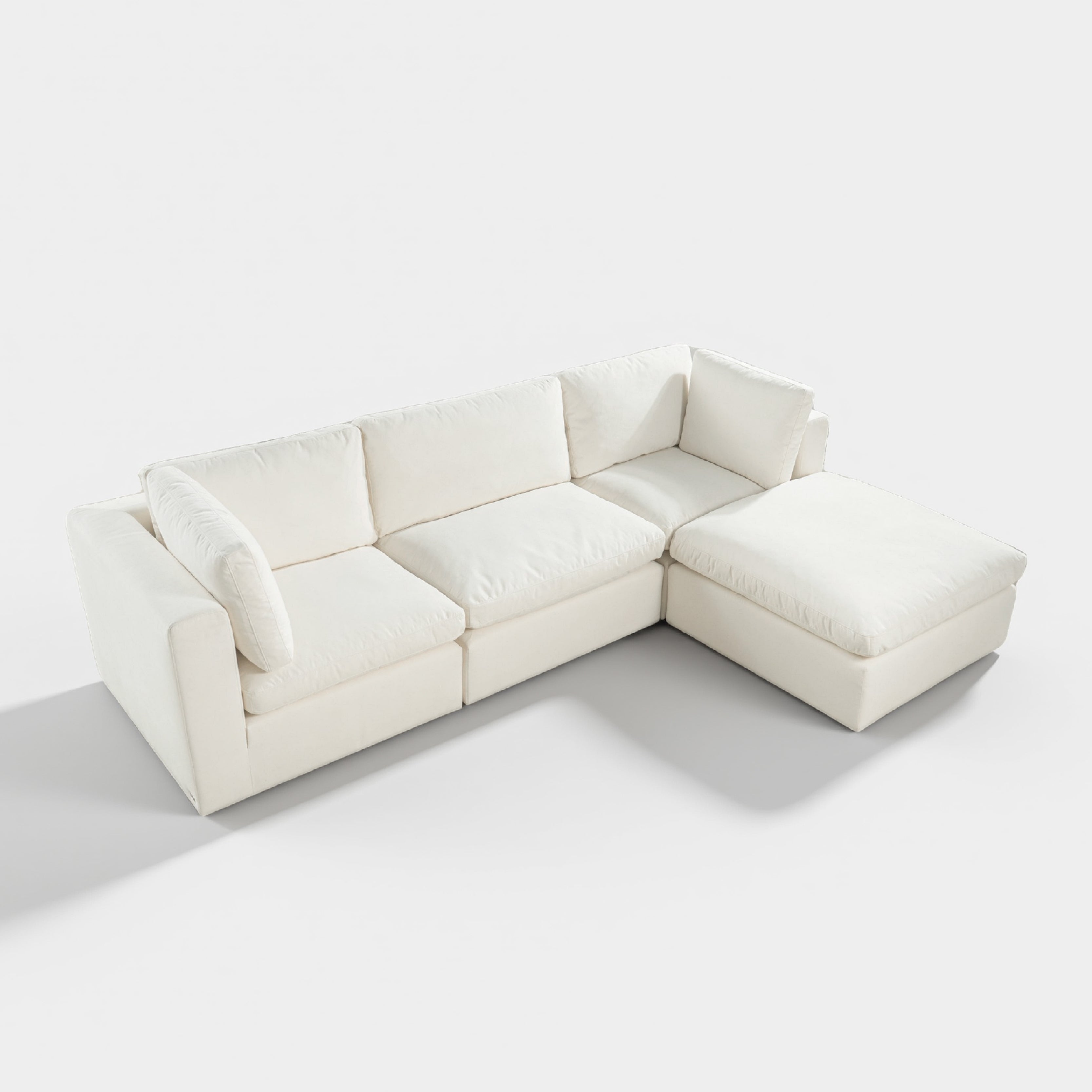 COLAMY AURA Soft Modern Living Cloud-Like Modular Sectional Sofa