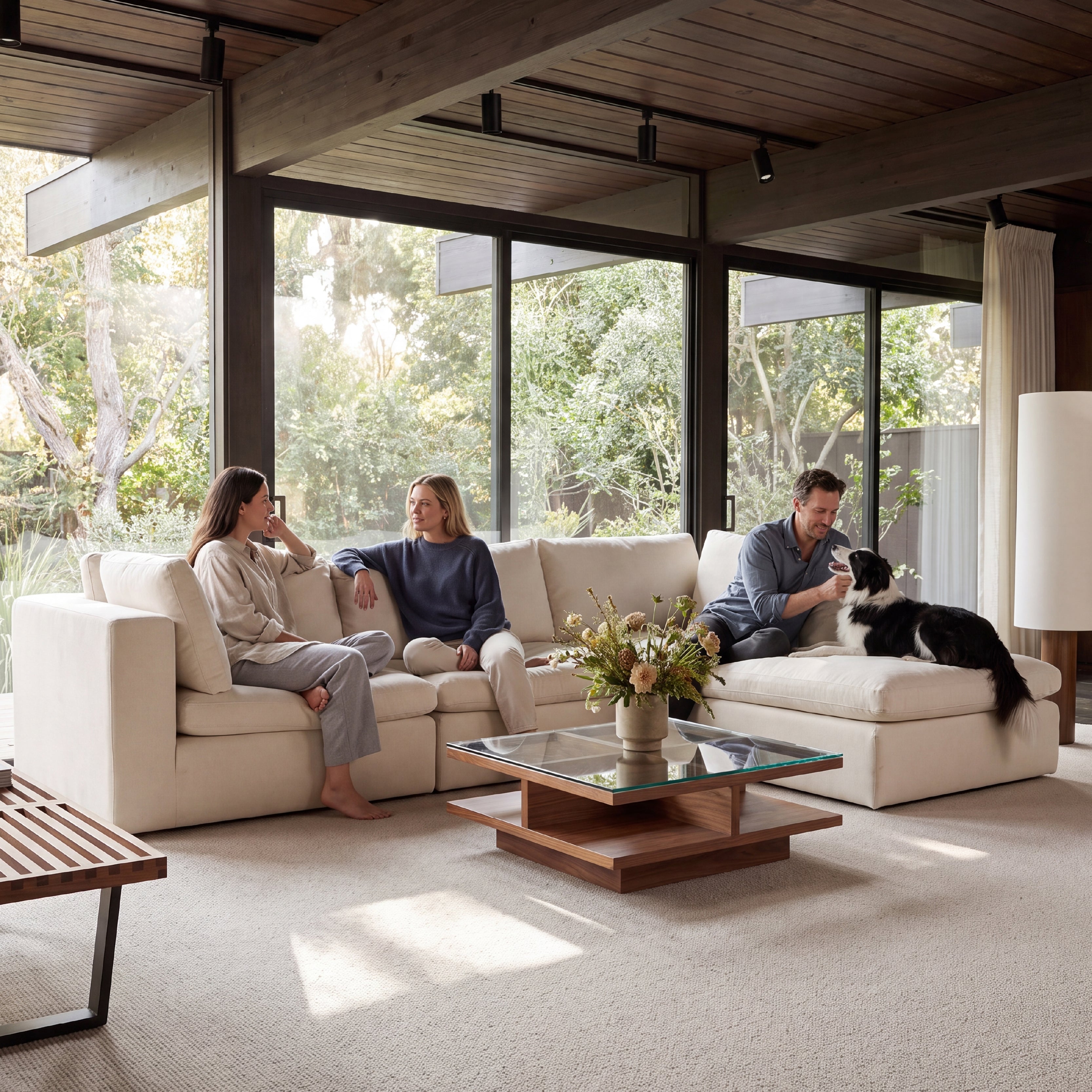 COLAMY AURA Soft Modern Living Cloud-Like Modular Sectional Sofa