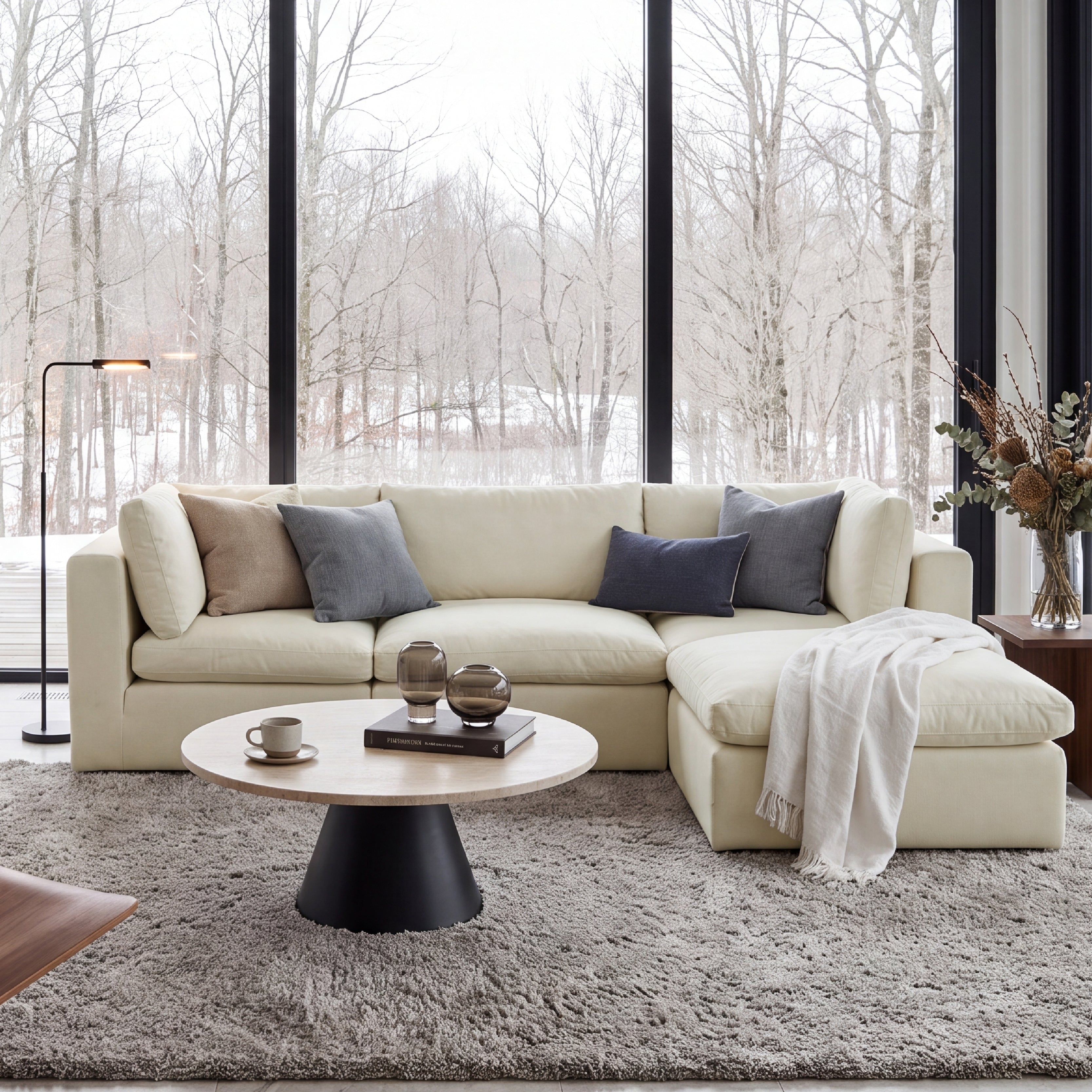COLAMY AURA Soft Modern Living Cloud-Like Modular Sectional Sofa