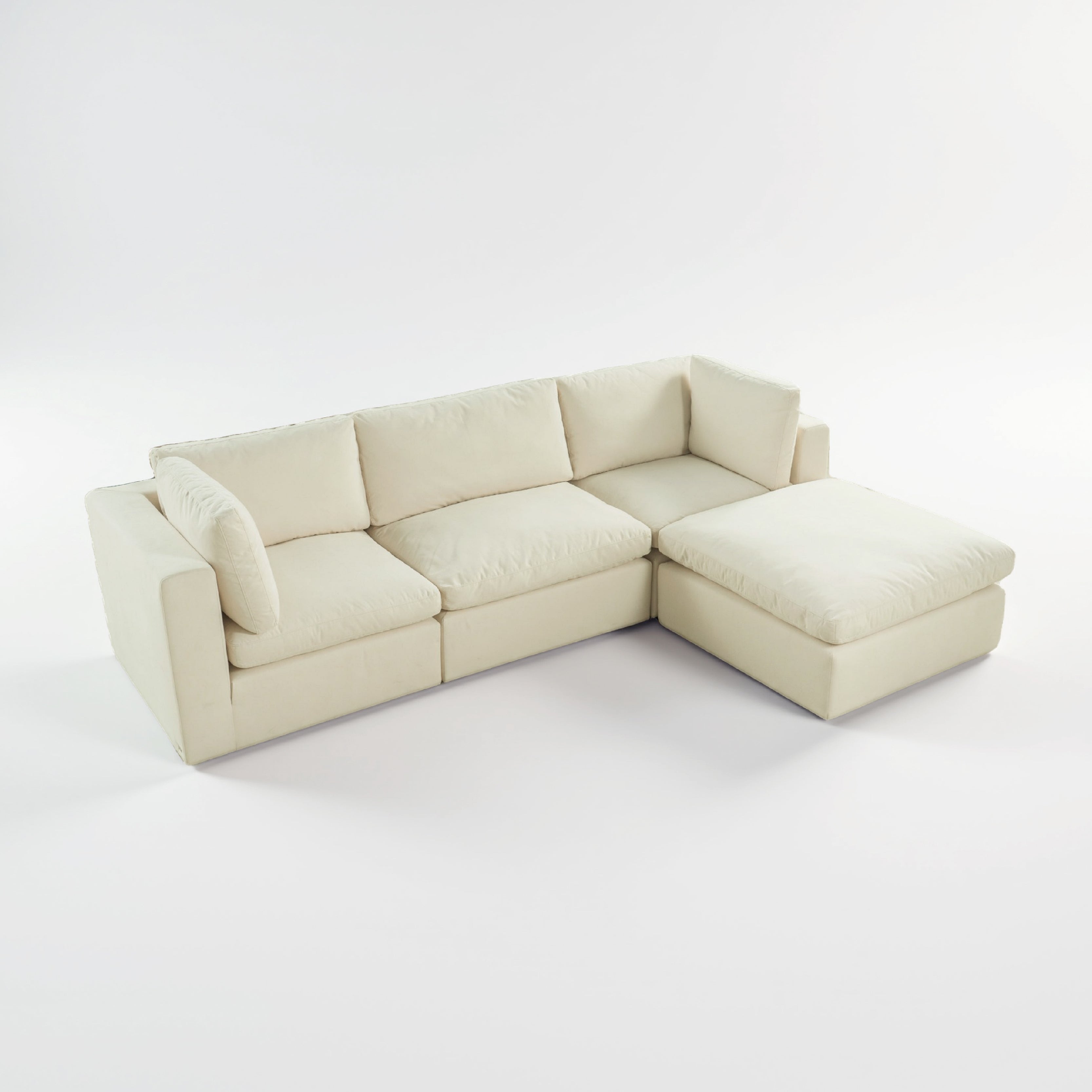 COLAMY AURA Soft Modern Living Cloud-Like Modular Sectional Sofa