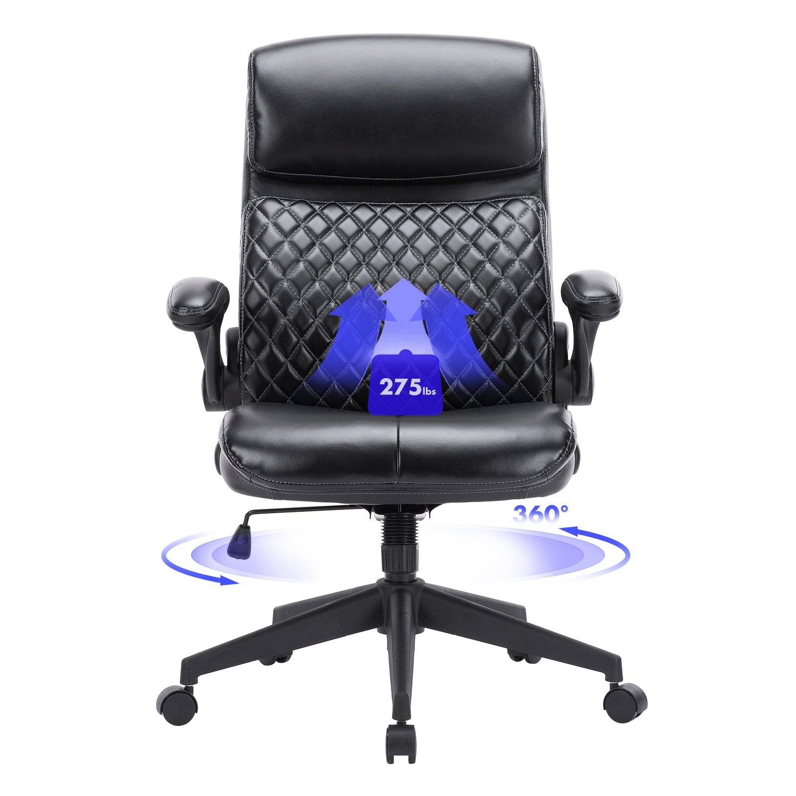 COLAMY 270LBS Ergonomic Office Chair with Diamond Shape Padded Back Model.5133