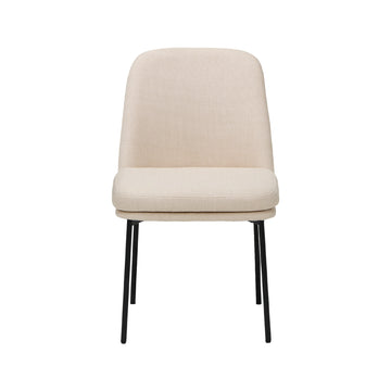 COLAMY Upholstered Curved Back Dining Chairs