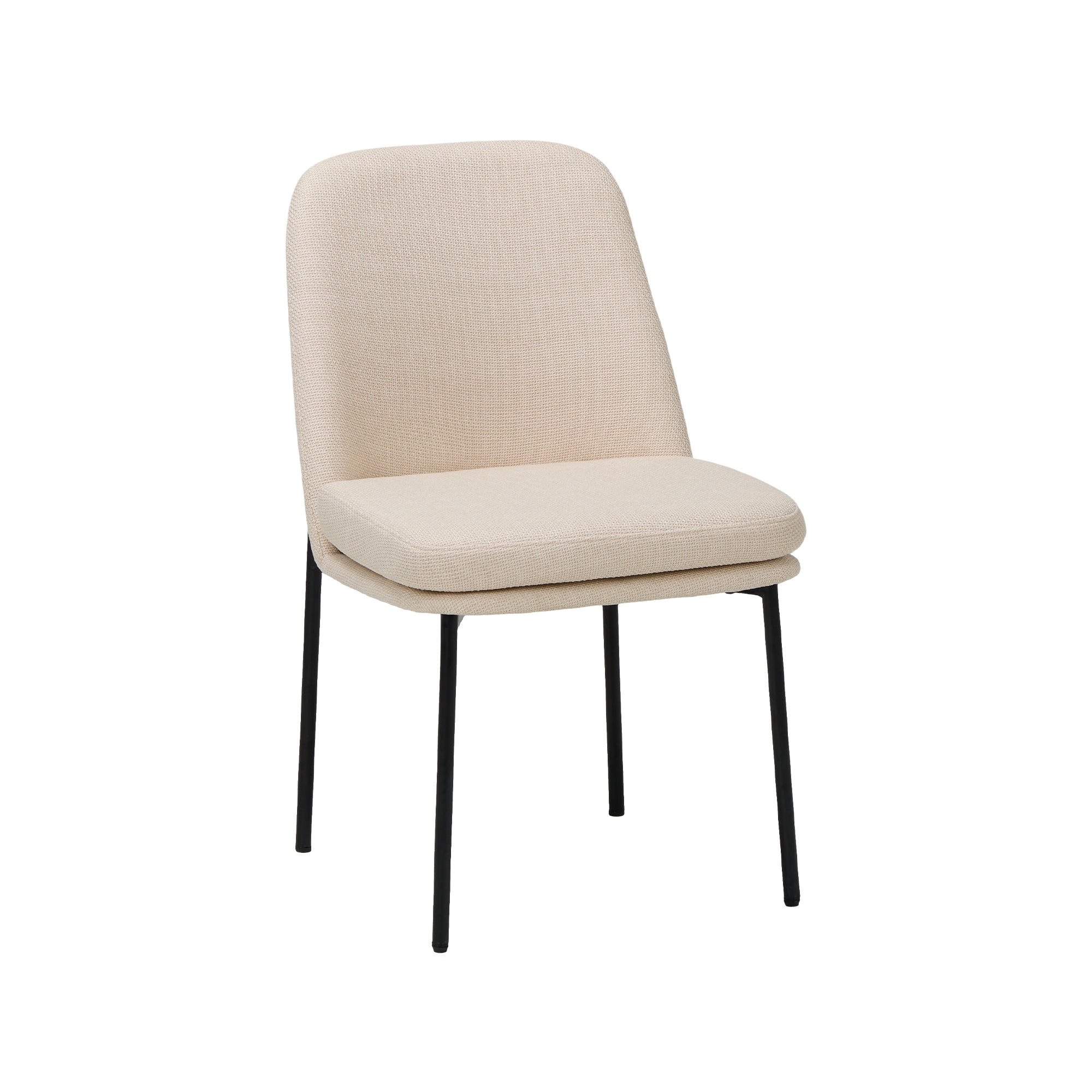 COLAMY Upholstered Curved Back Dining Chairs