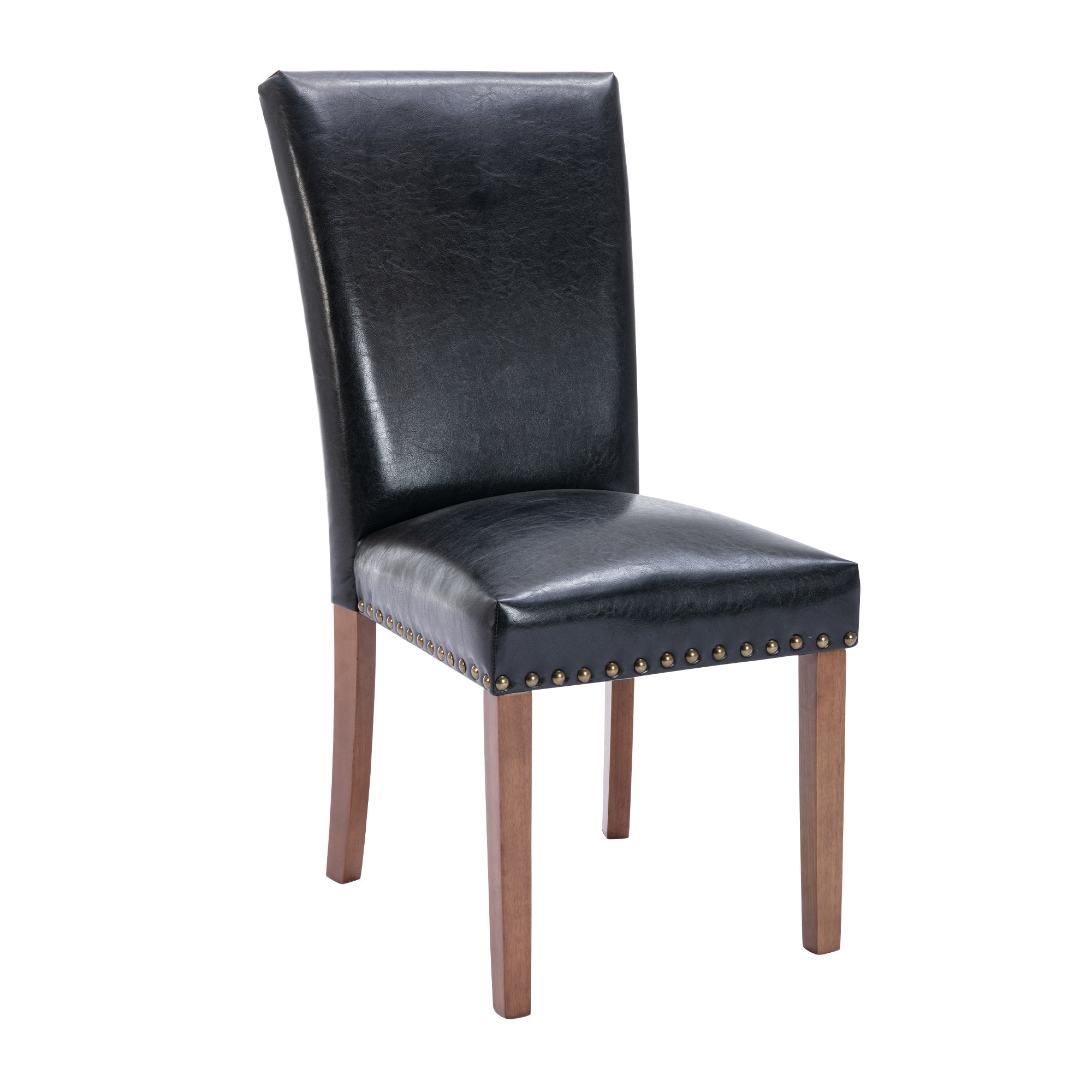 COLAMY Nailhead Trim Parsons Dining Chair