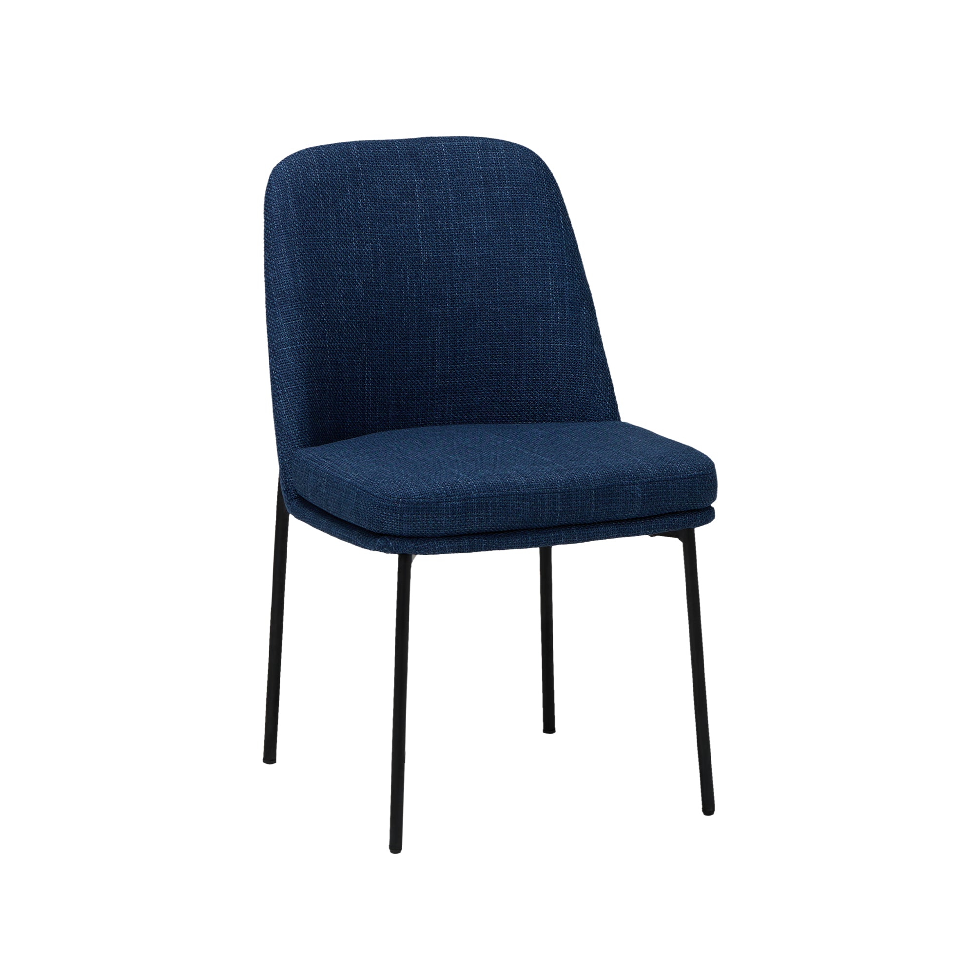 COLAMY Upholstered Curved Back Dining Chairs