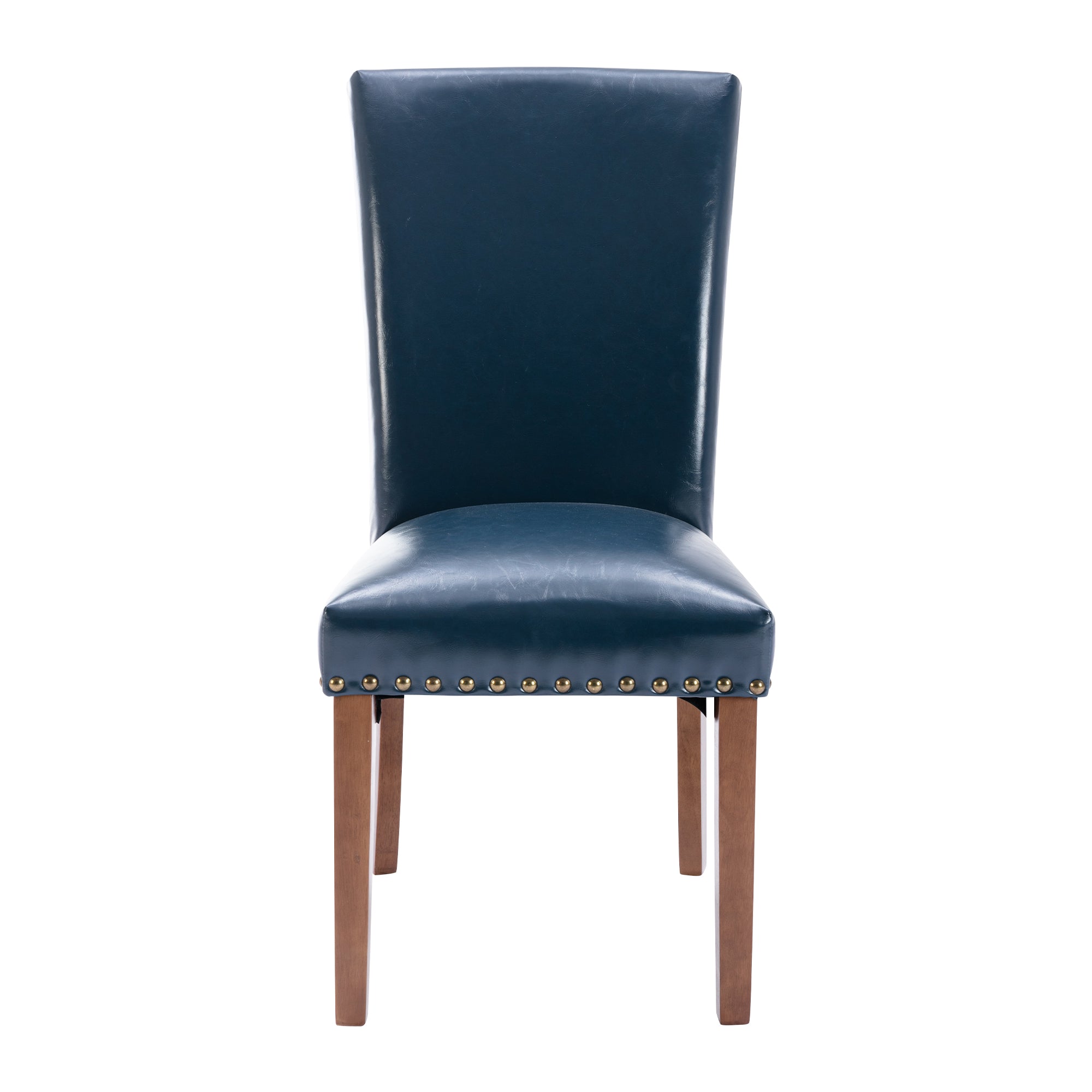 COLAMY Nailhead Trim Parsons Dining Chair