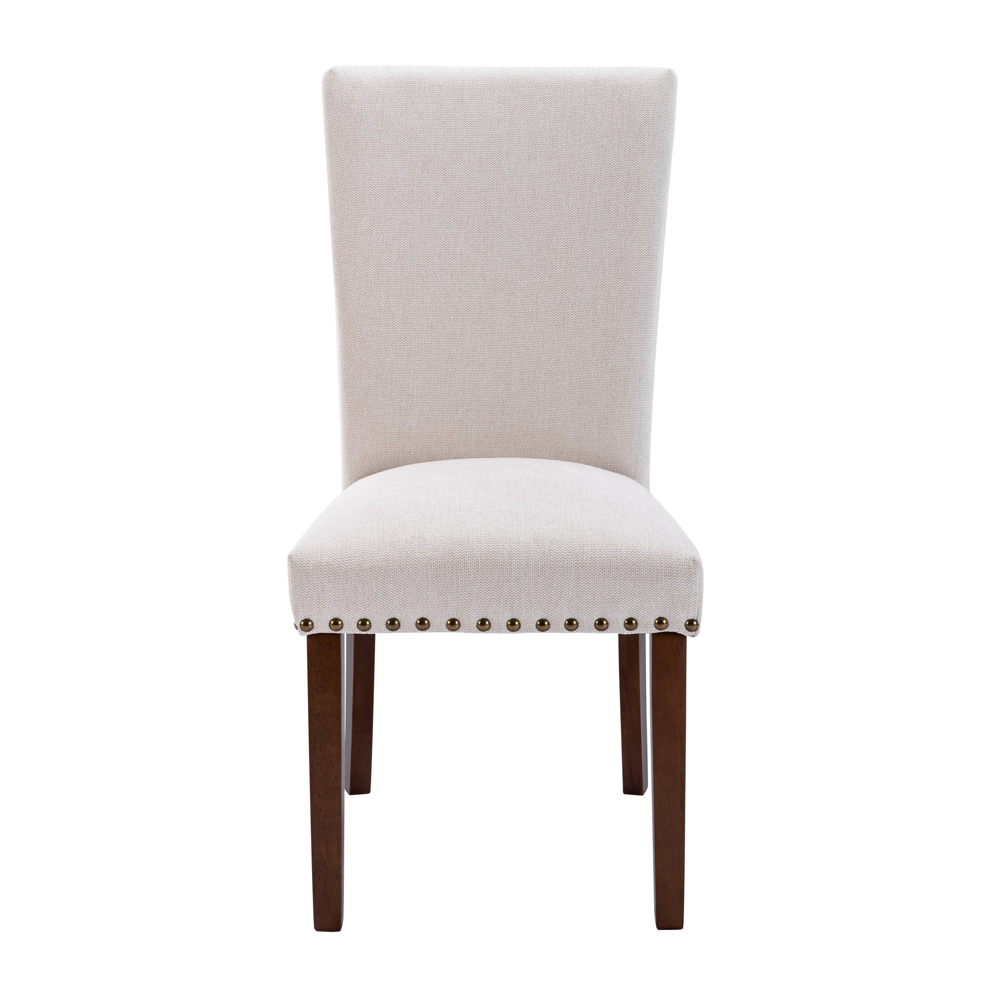 COLAMY Nailhead Trim Parsons Dining Chair