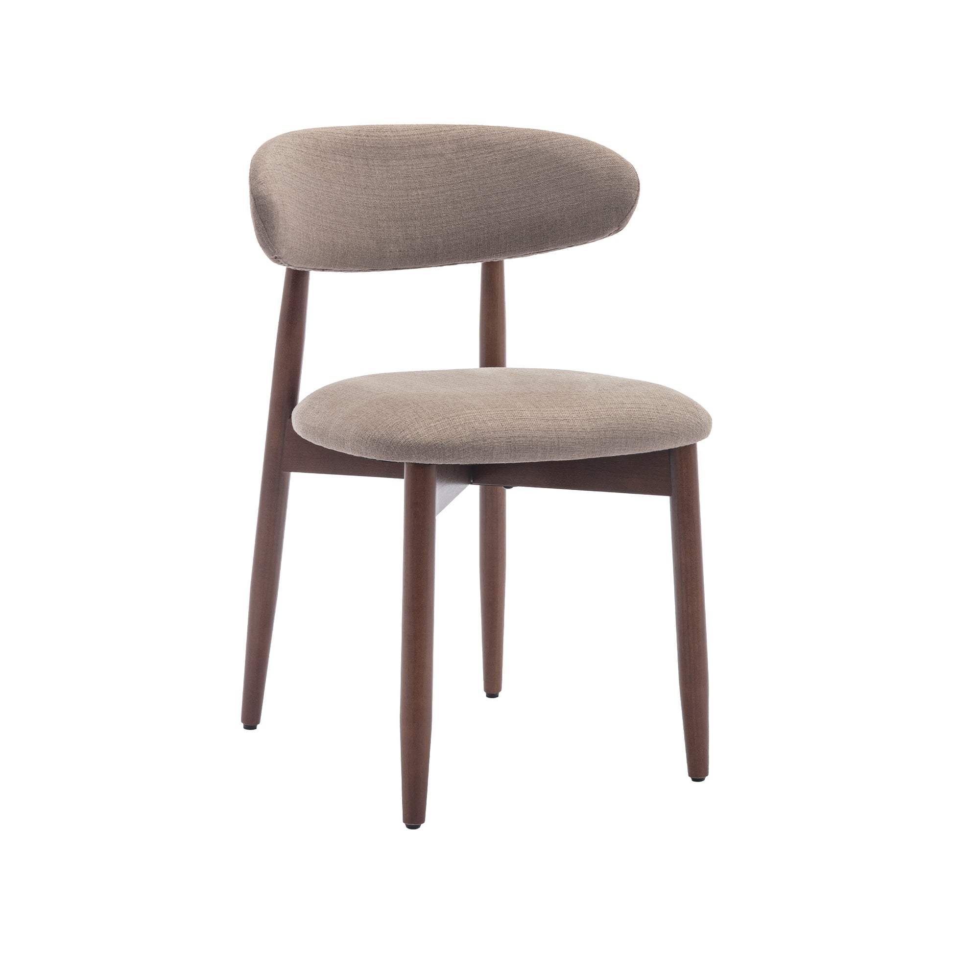 Colamy Upholstered Open Back Dining Chair: Elegance Unveiled