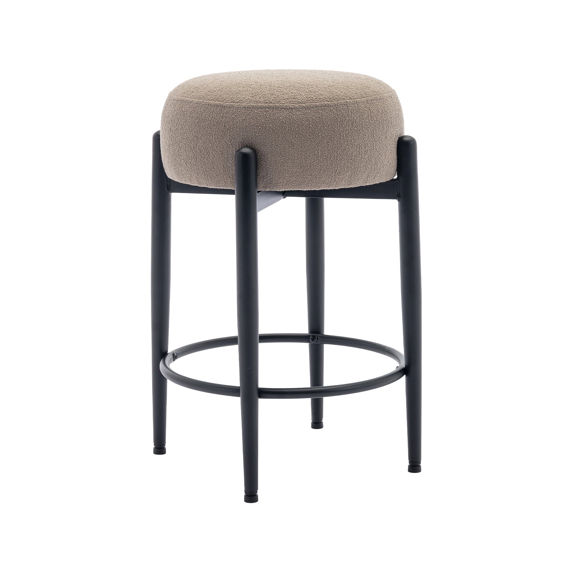 COLAMY Round Backless Seat Bar Stool