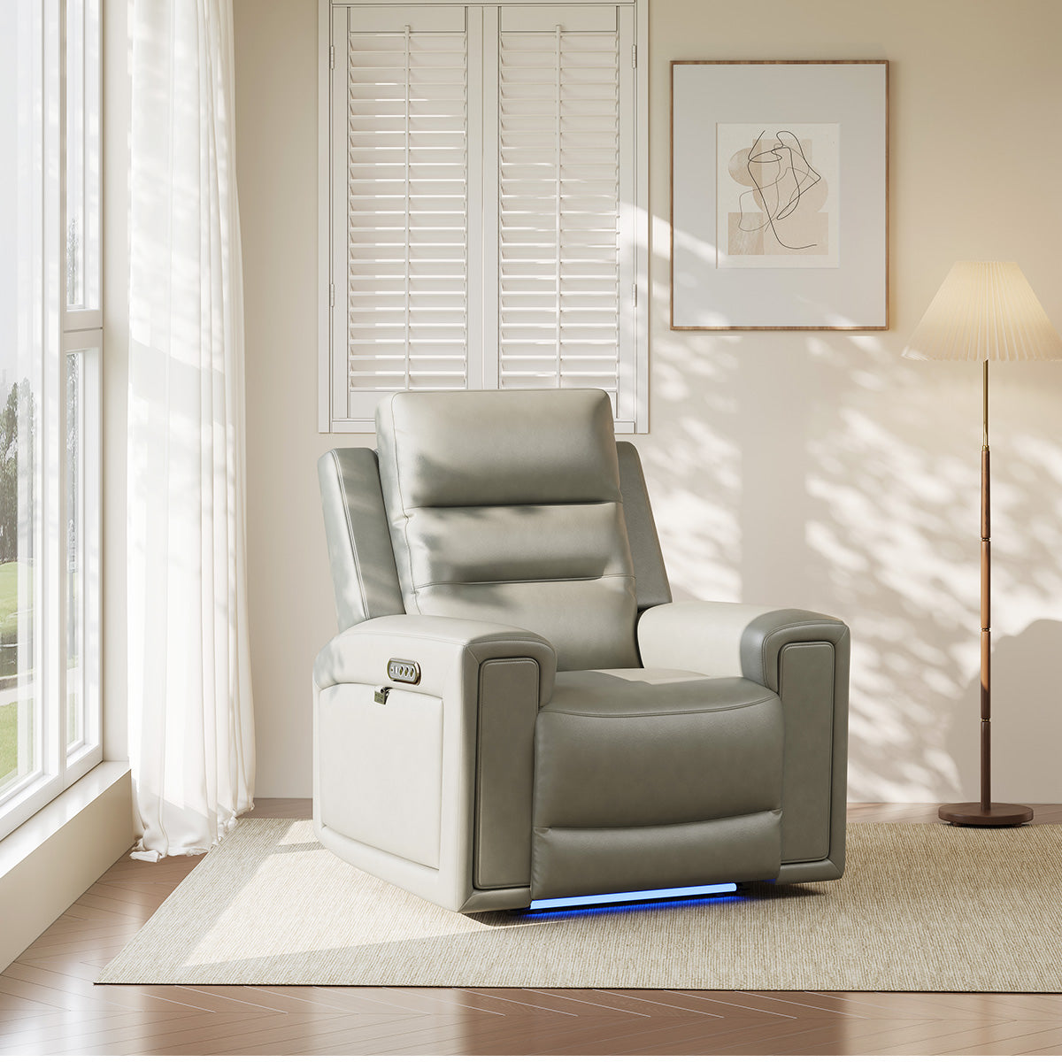 COLAMY AURA Power Recliner with Ambient Lighting