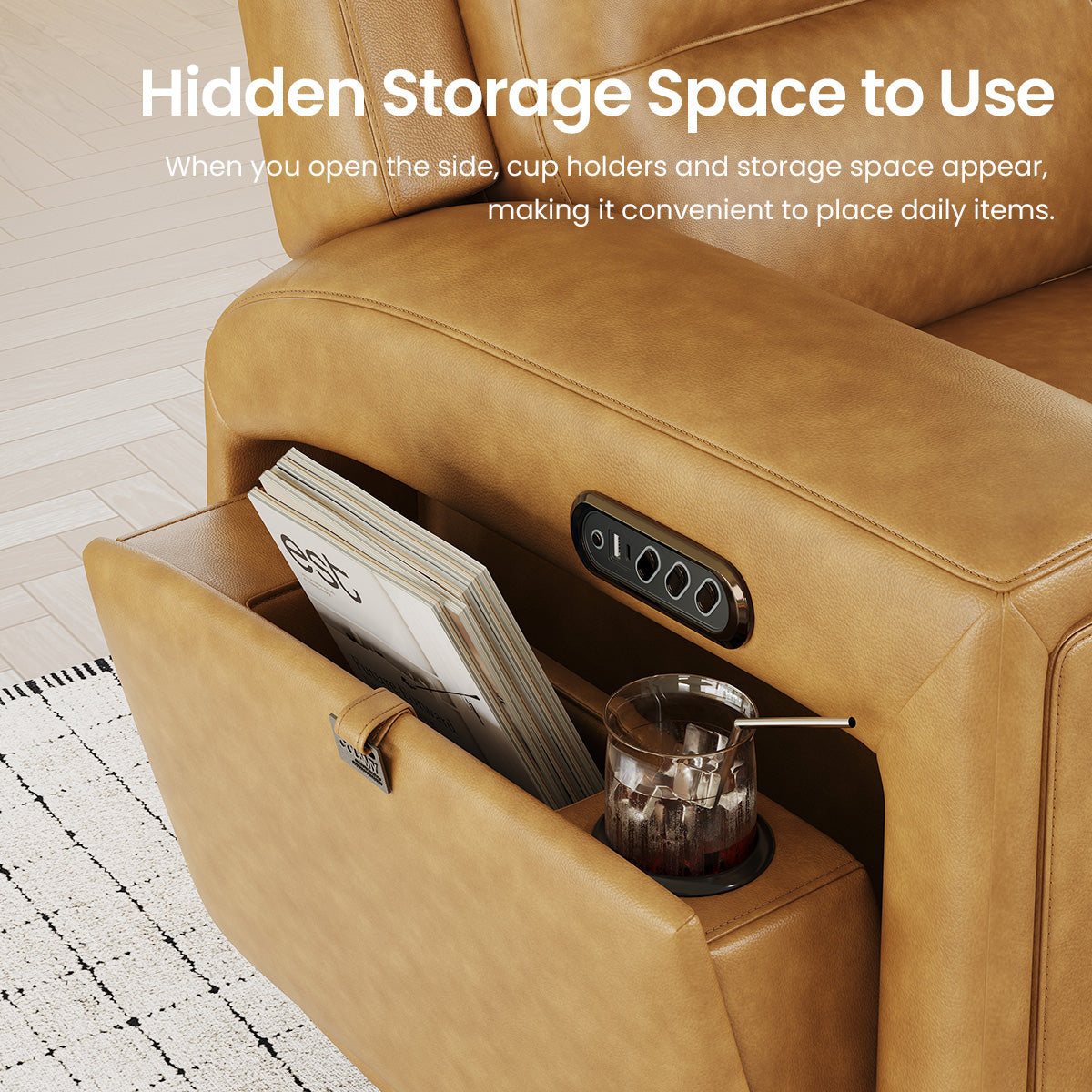 COLAMY AURA Power Recliner with Ambient Lighting