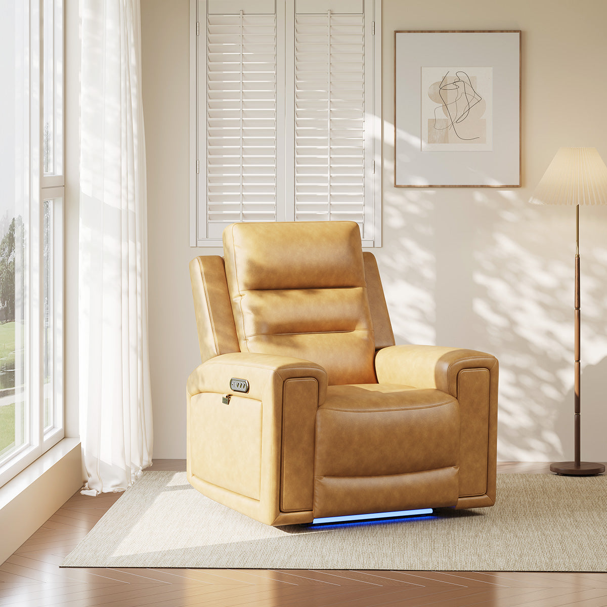 COLAMY AURA Power Recliner with Ambient Lighting