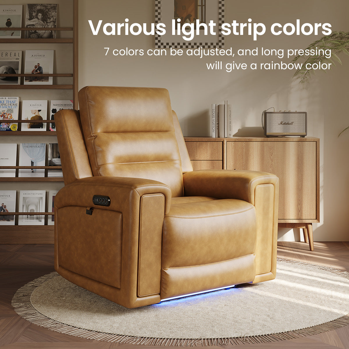 COLAMY AURA Power Recliner with Ambient Lighting