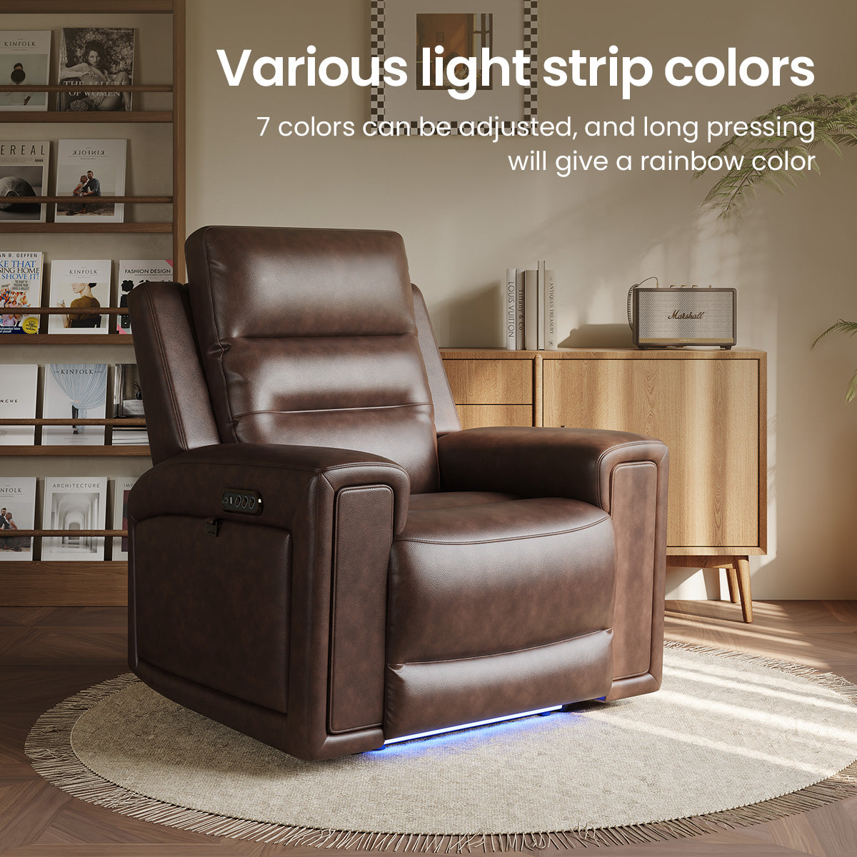 COLAMY AURA Power Recliner with Ambient Lighting