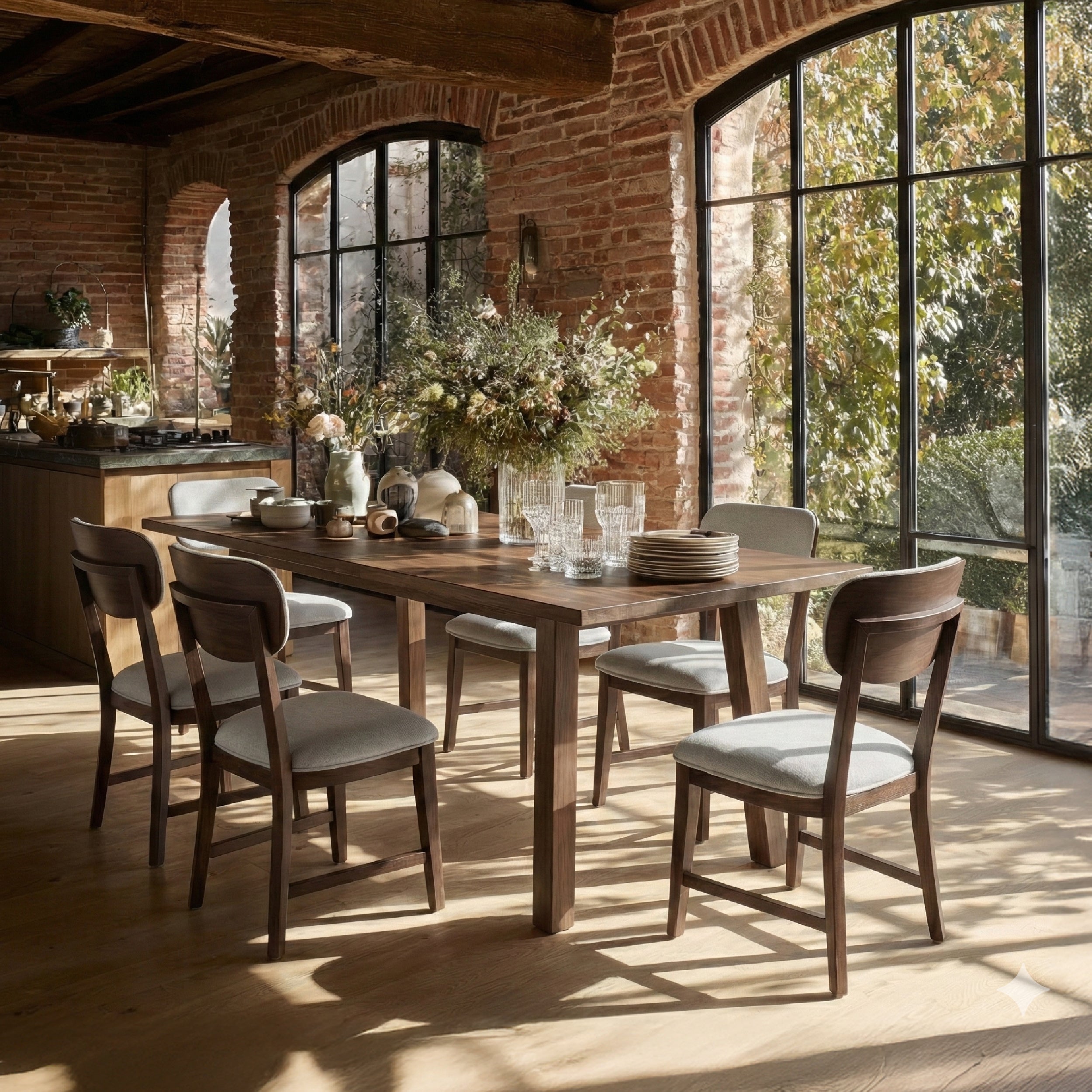 COLAMY PURA Solid Wood Dining Chair with OEKO-TEX® Fabric