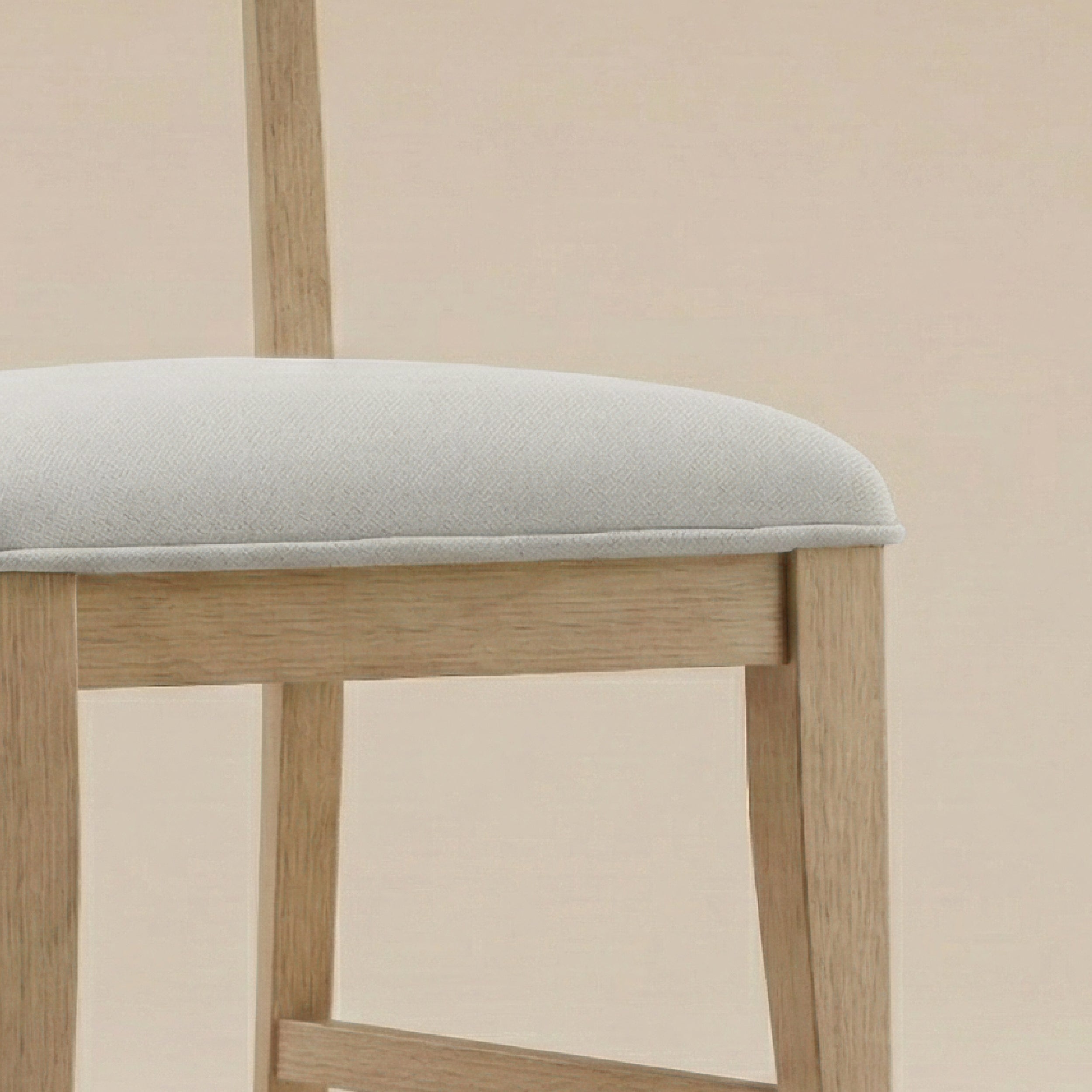 COLAMY PURA Solid Wood Dining Chair with OEKO-TEX® Fabric