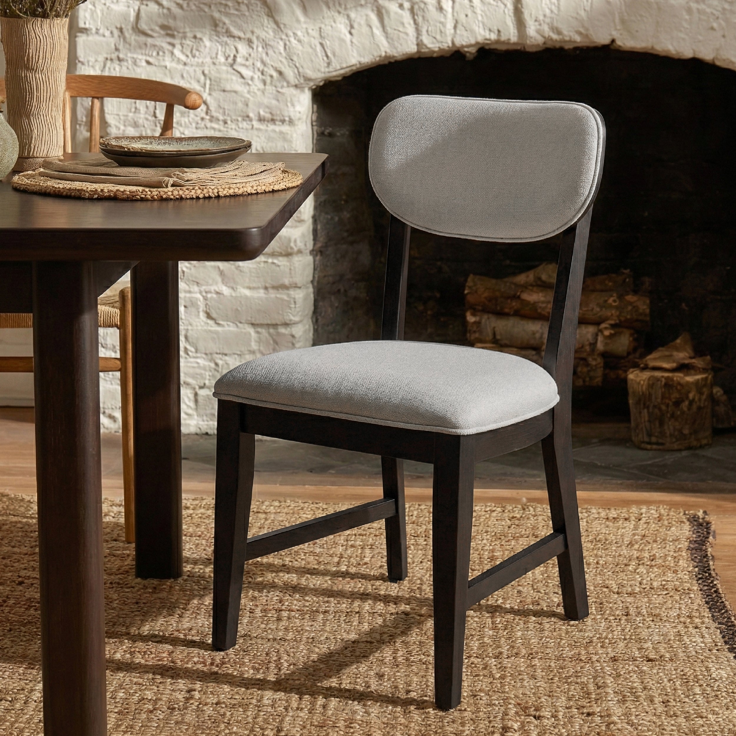 COLAMY PURA Solid Wood Dining Chair with OEKO-TEX® Fabric