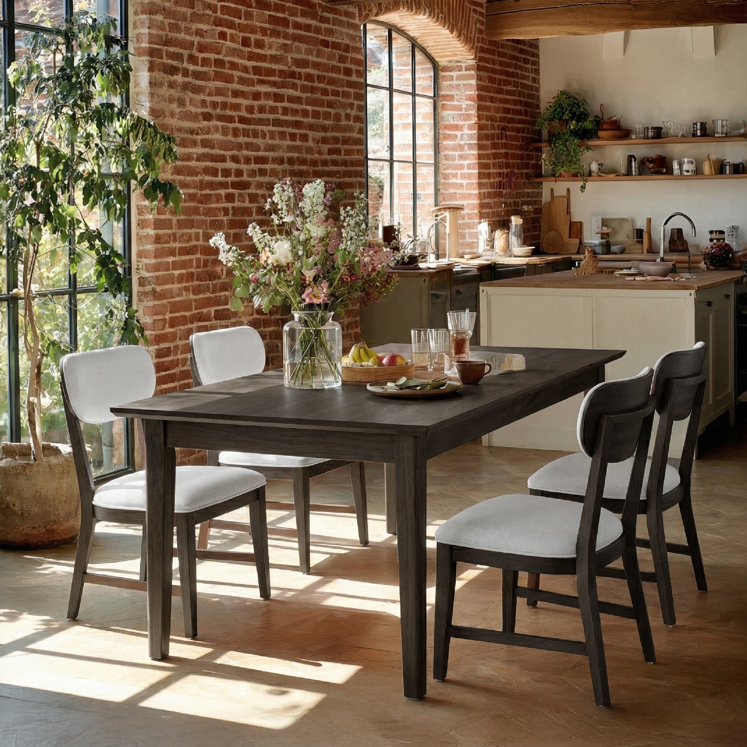 COLAMY PURA Solid Wood Dining Chair with OEKO-TEX® Fabric