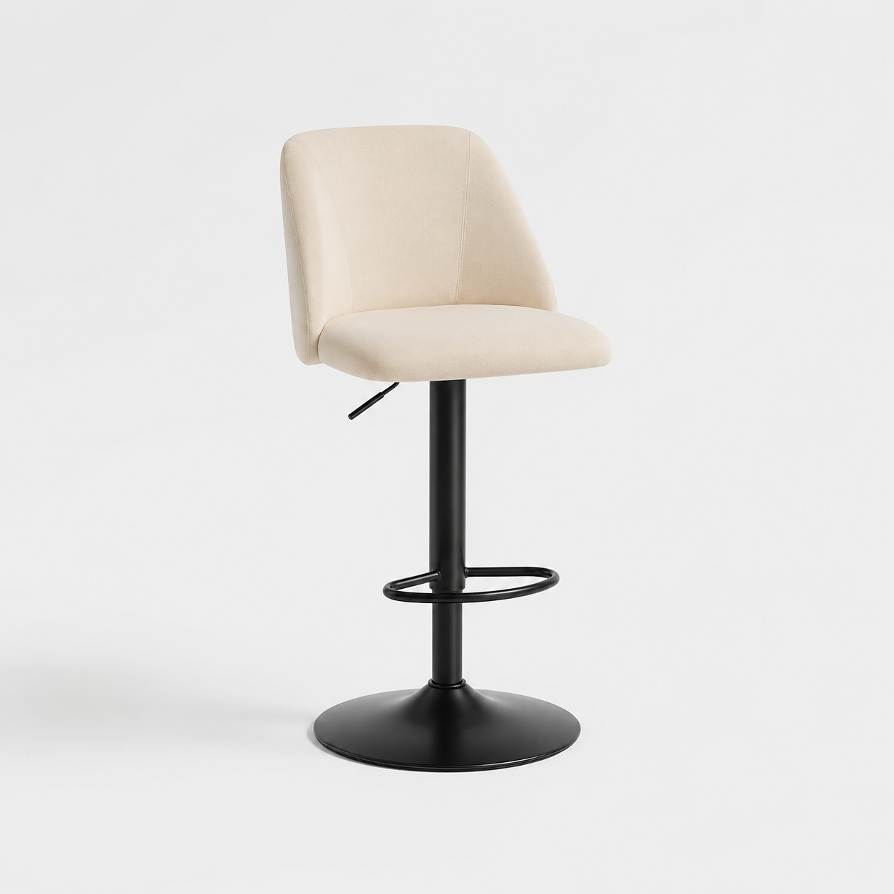 COLAMY Modern Upholstered Adjustable Height Bar Stools