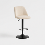 COLAMY Modern Upholstered Adjustable Height Bar Stools