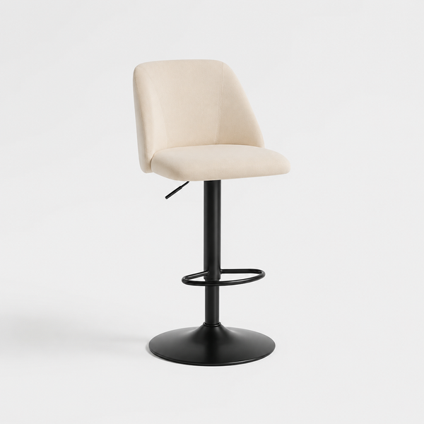 COLAMY Modern Upholstered Adjustable Height Bar Stools