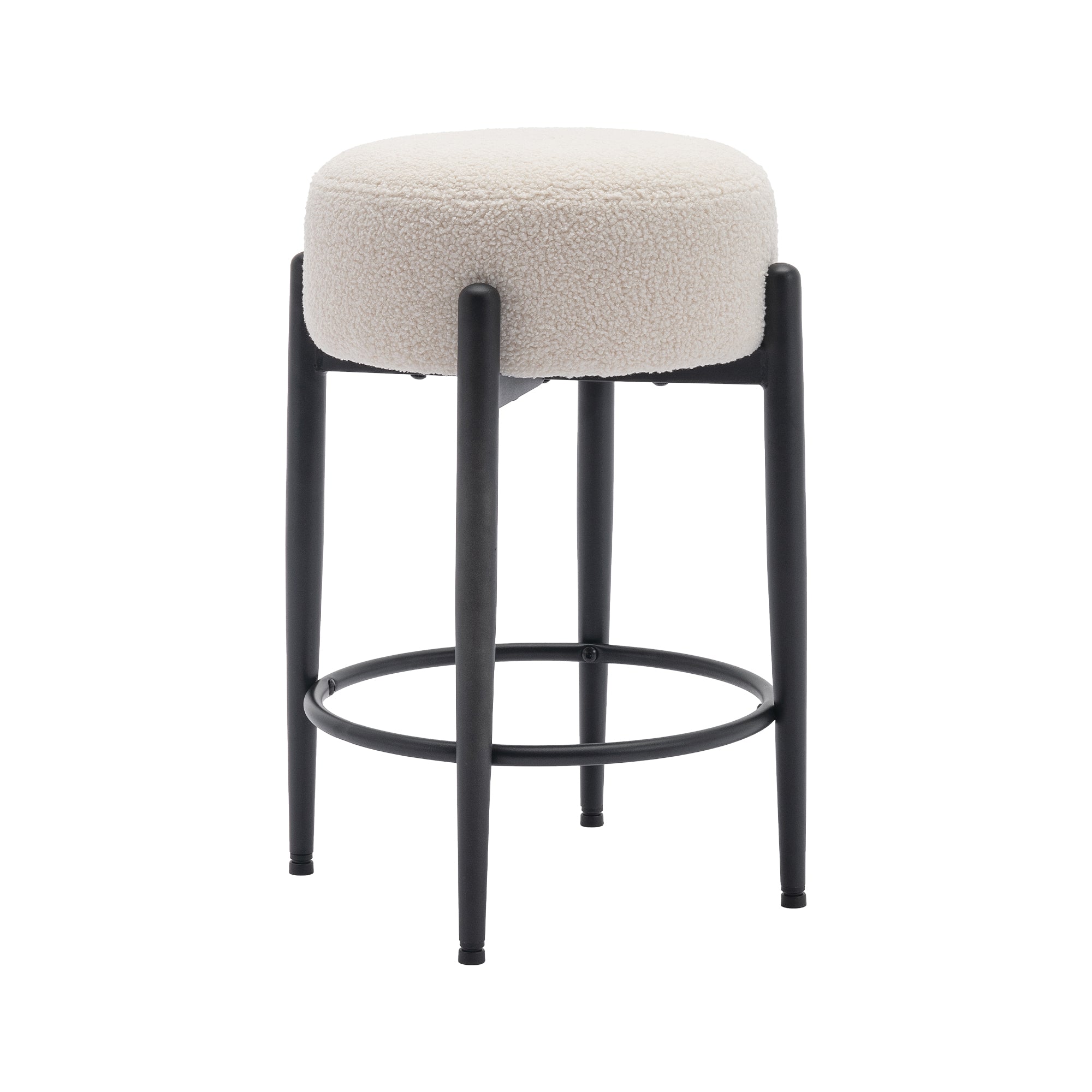 COLAMY Round Backless Seat Bar Stool