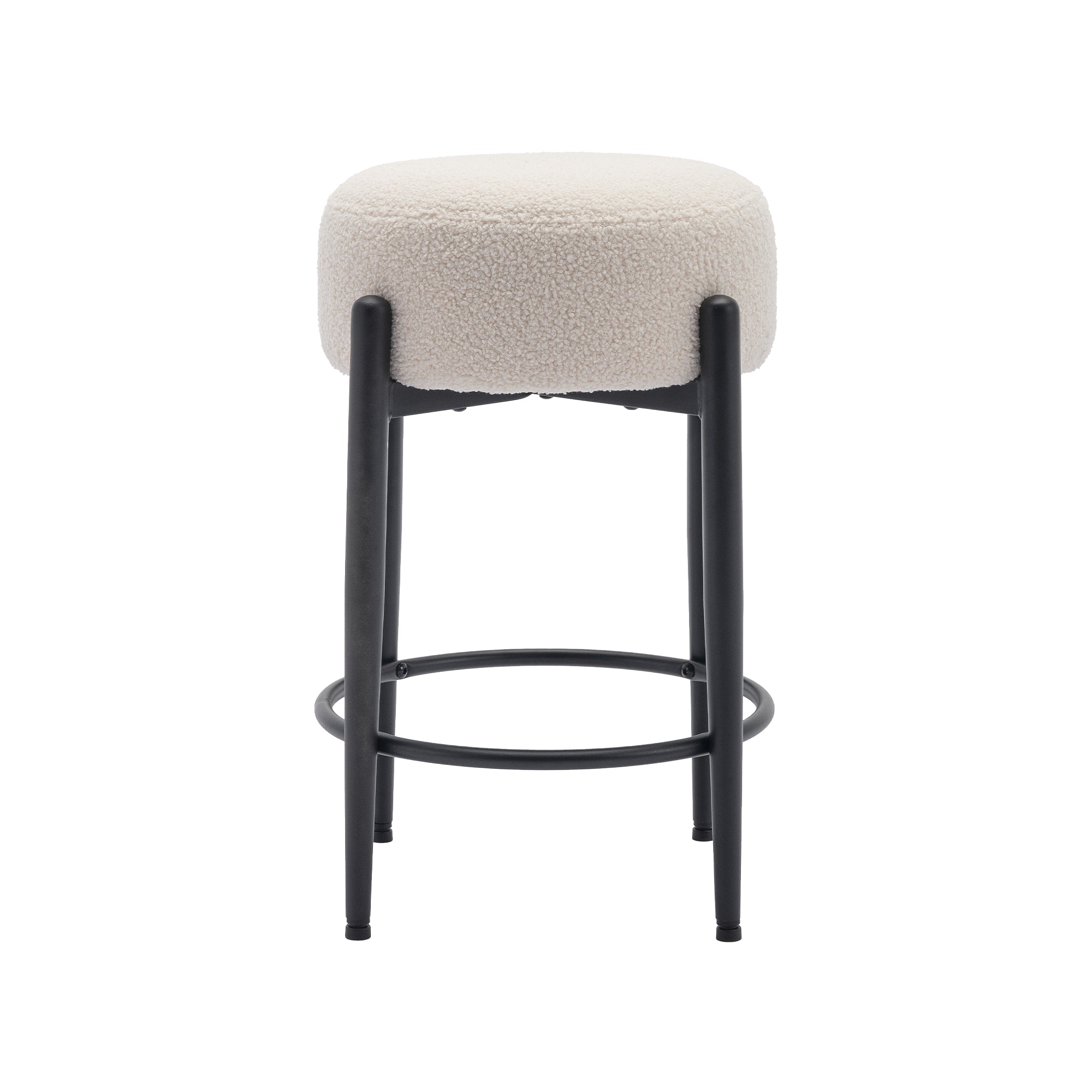 COLAMY Round Backless Seat Bar Stool