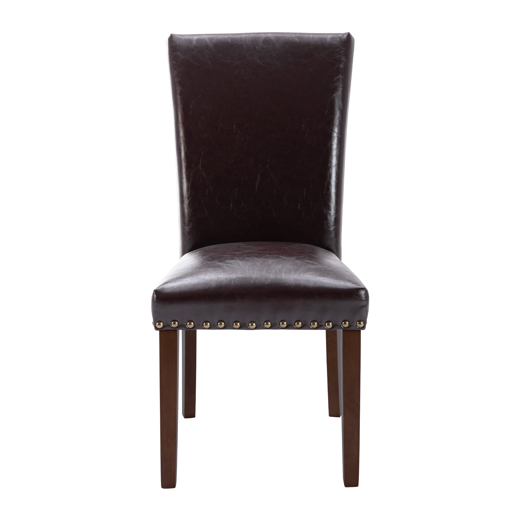 COLAMY Nailhead Trim Parsons Dining Chair