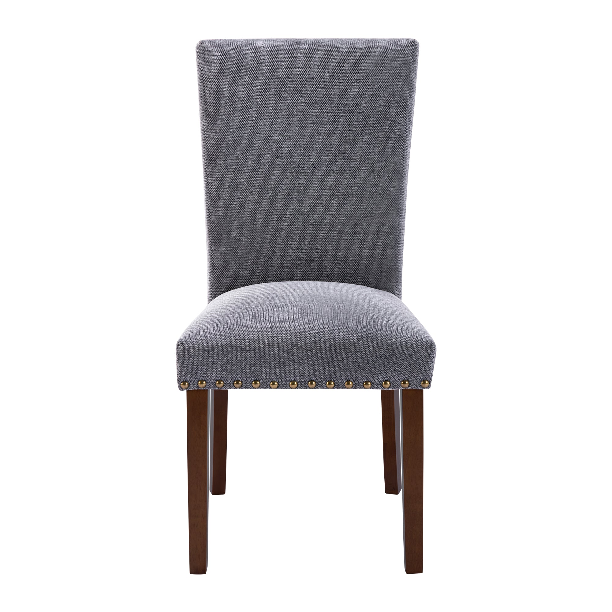 COLAMY Nailhead Trim Parsons Dining Chair