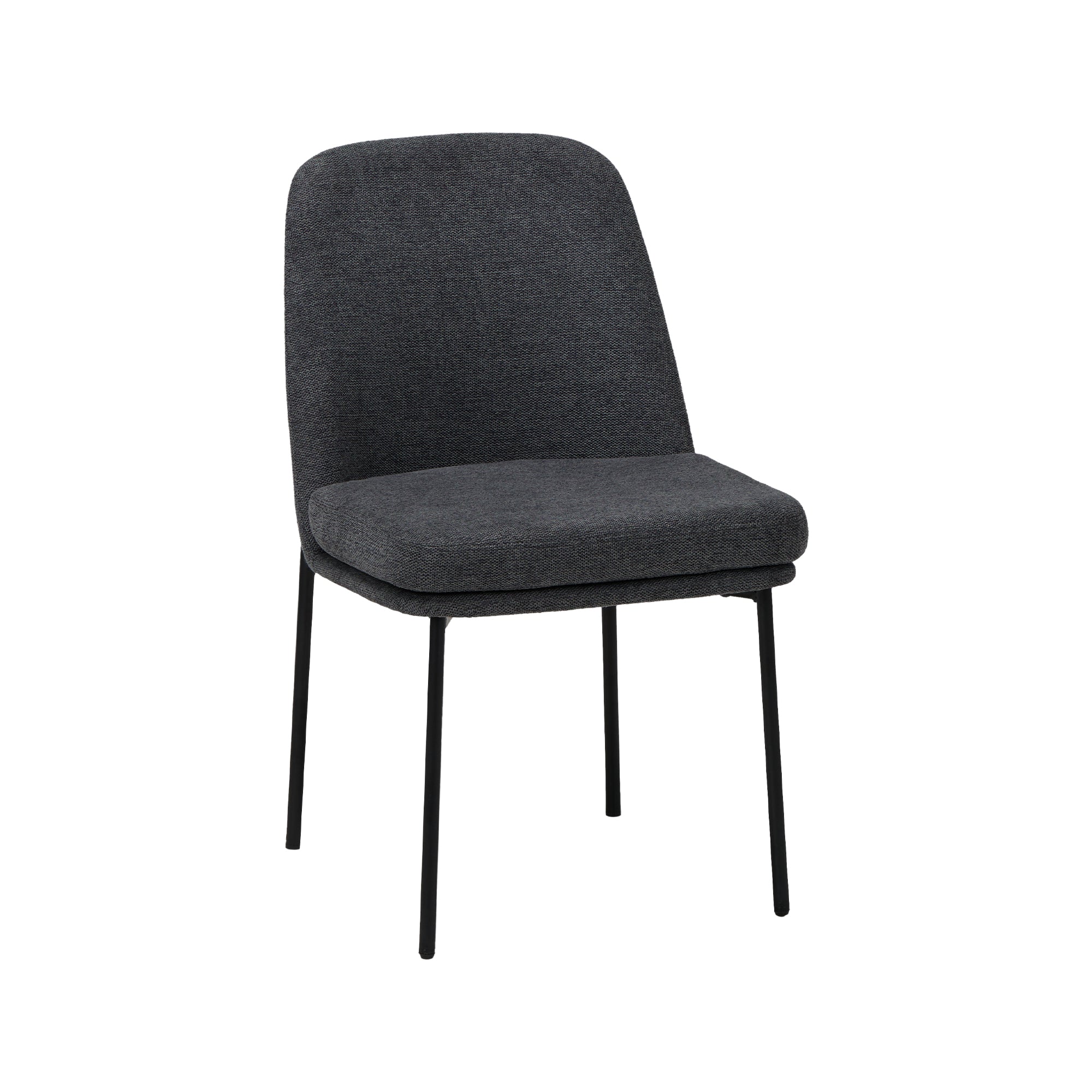 COLAMY Upholstered Curved Back Dining Chairs