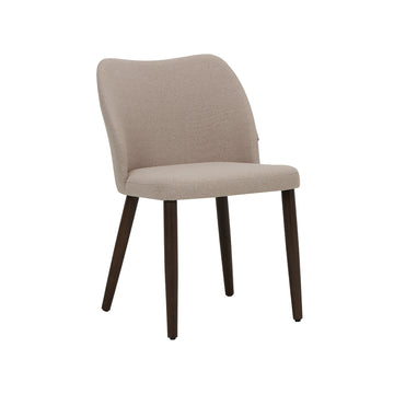 COLAMY Curved Back Wooden Dining Chair