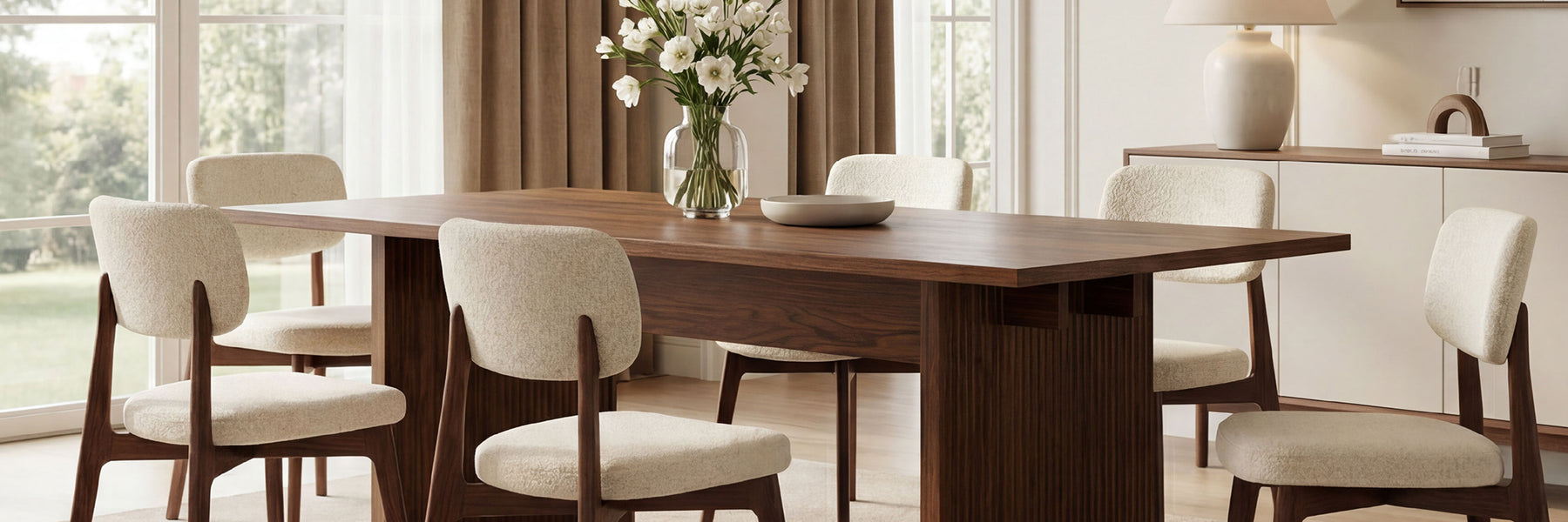 COLAMY HALO 63" Dining Table with HALO Prime Dining Chairs Set for 4-6