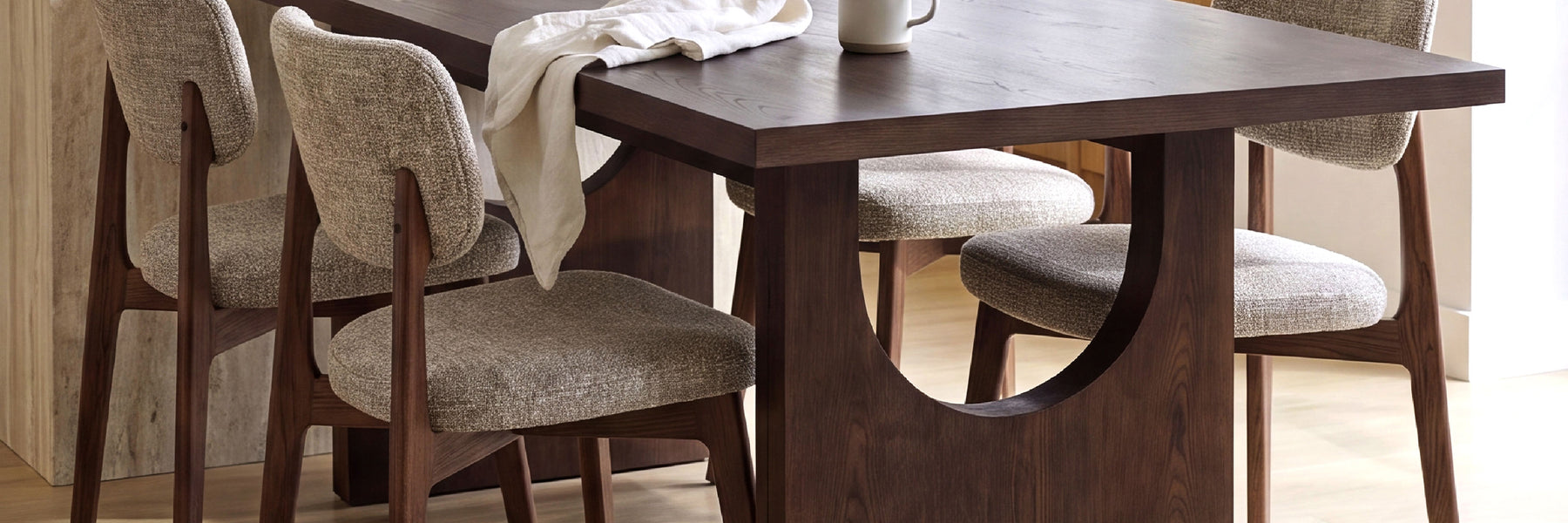 COLAMY HALO 72" Dining Table with HALO Prime Dining Chairs Set for 4-6