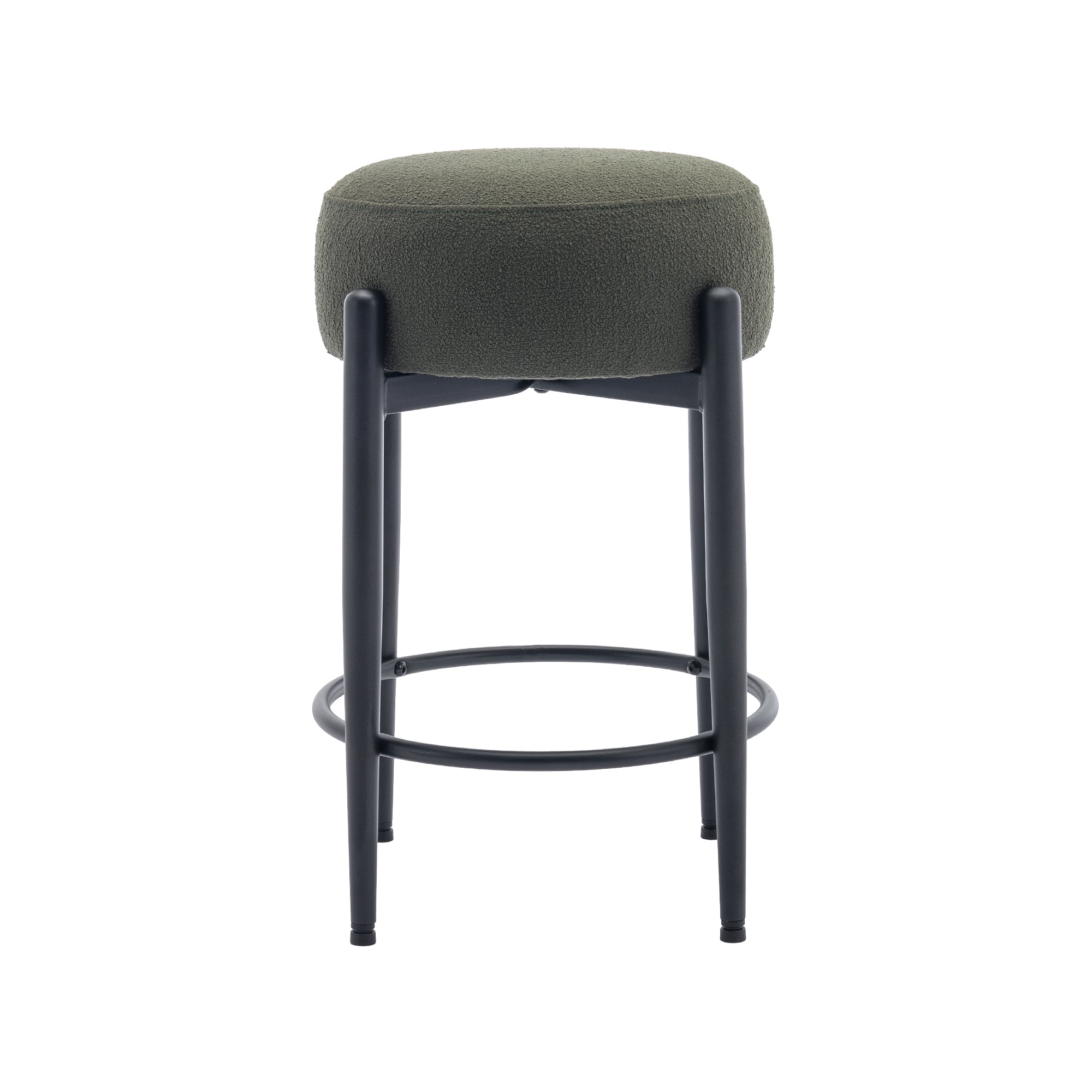 COLAMY Round Backless Seat Bar Stool